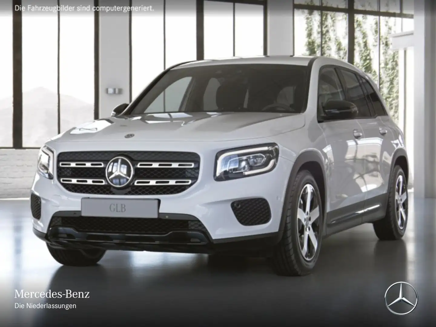Mercedes-Benz GLB 200 d PROGRESSIVE+NIGHT+AHK+LED+8G Weiß - 2