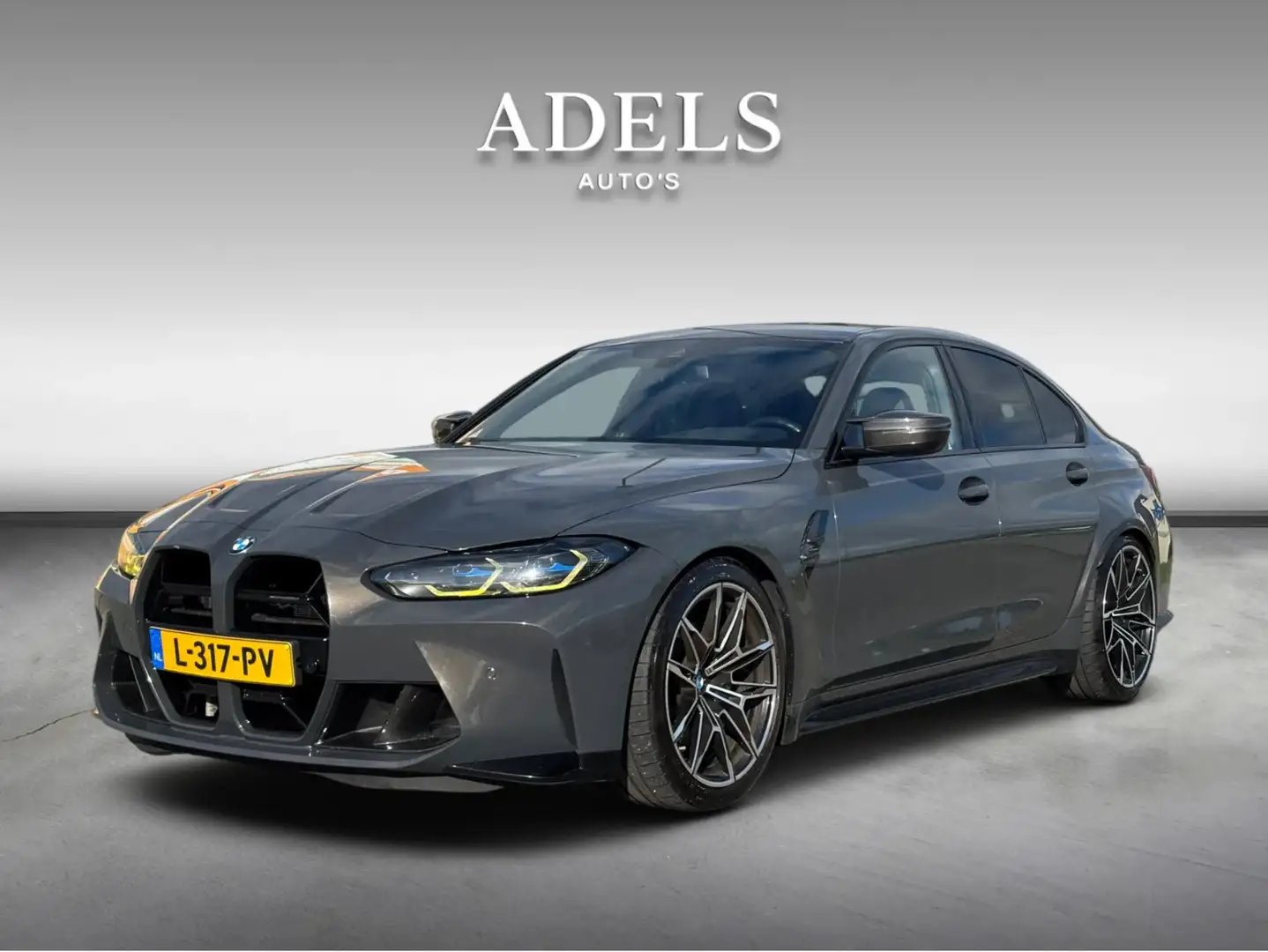 BMW M3 3-serie Competition Carbon H/K Dravitgrau Dealer O Gris - 1