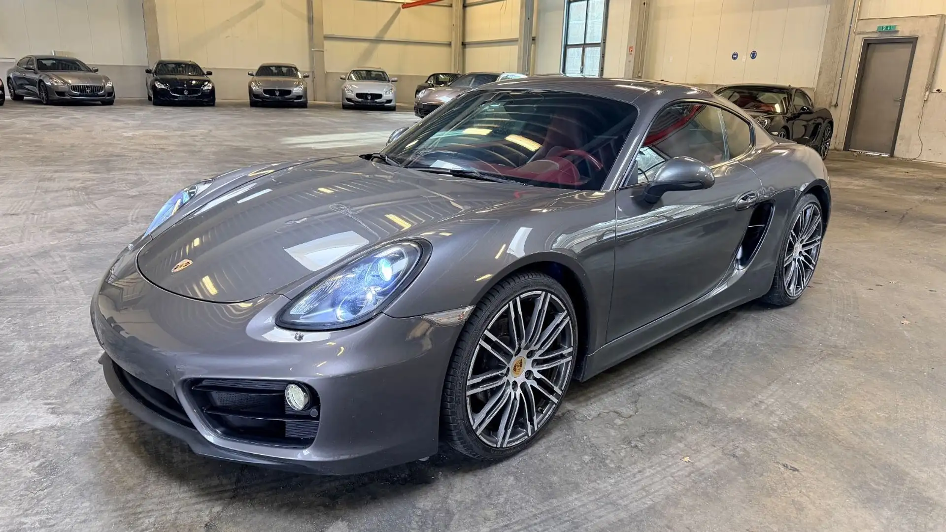 Porsche Cayman Grey/Red! 19% MWST!  Top-Color-Combi! Gris - 1