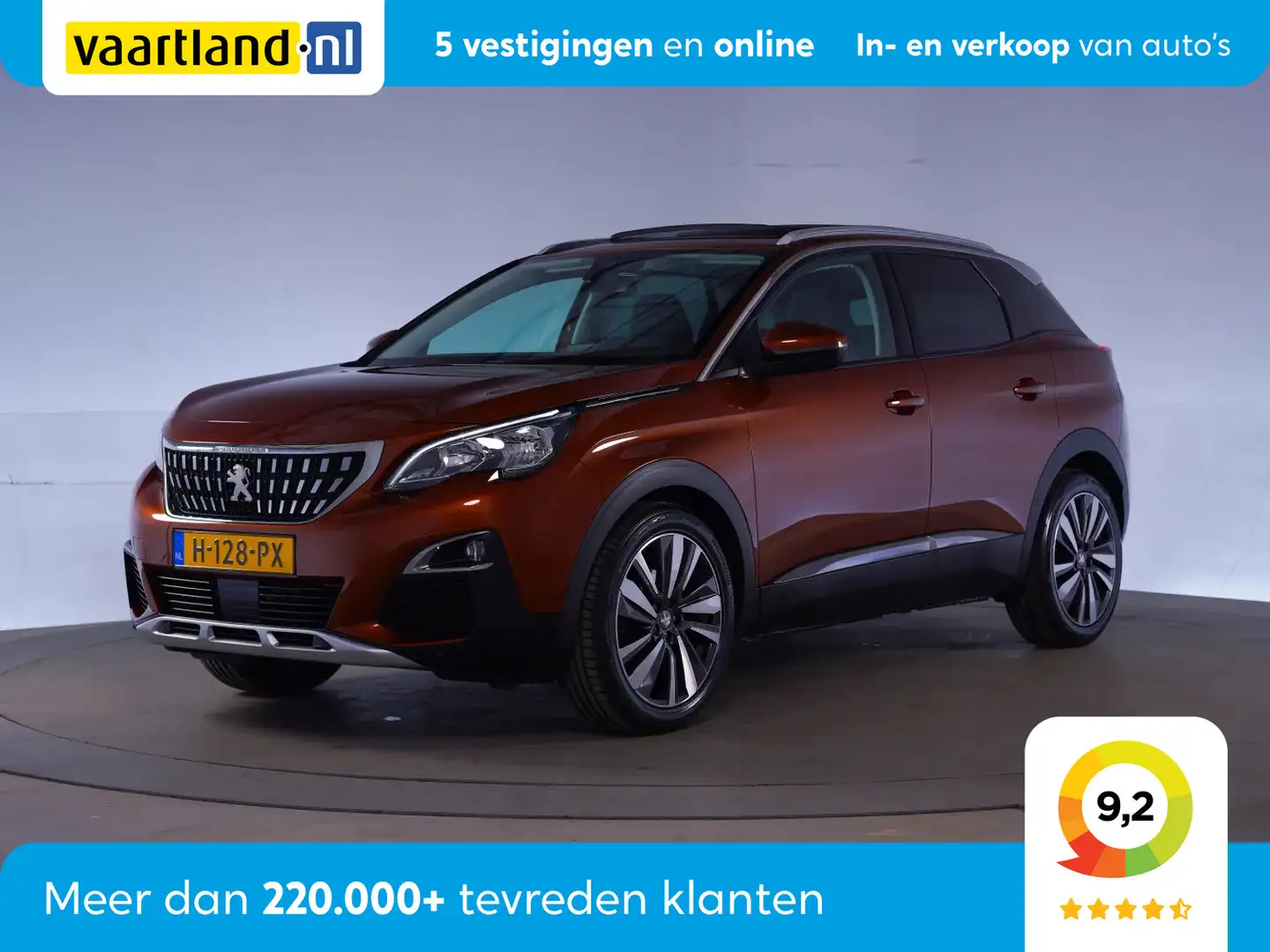 Peugeot 3008 1.2 PureTech Premium Aut. [ Panorama El.stoelverst Bruin - 1