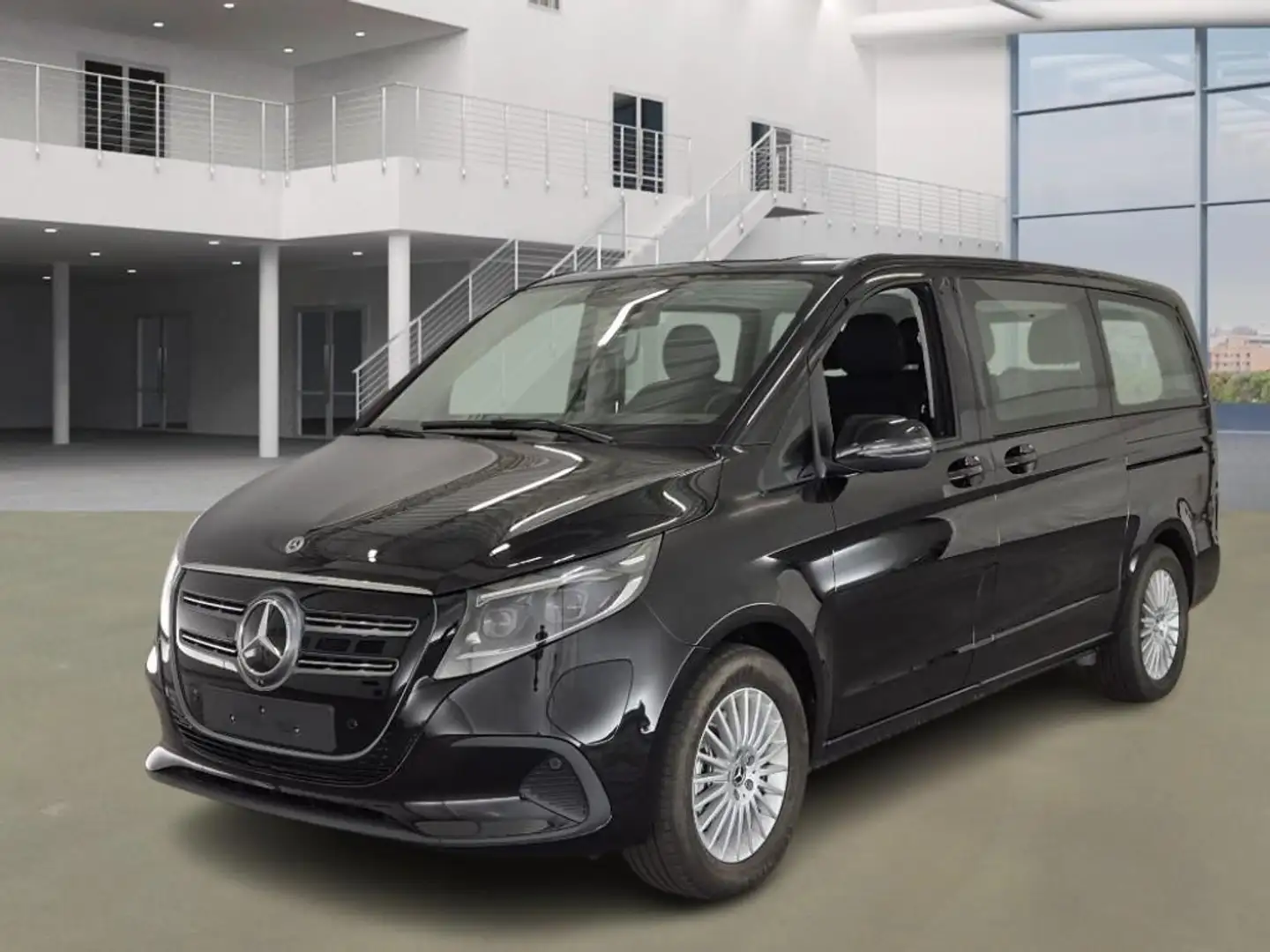 Mercedes-Benz EQV 300 L2 90KWH FACELIFT DISTRONIC+6PLTS+ALU+LED KOPLAMPE Zwart - 2