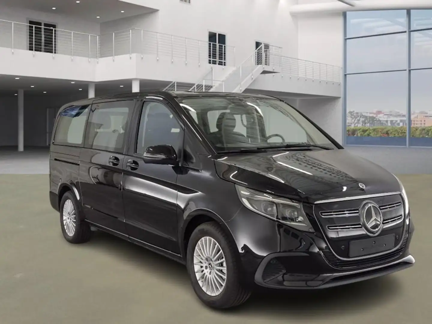 Mercedes-Benz EQV 300 L2 90KWH FACELIFT DISTRONIC+6PLTS+ALU+LED KOPLAMPE Zwart - 2