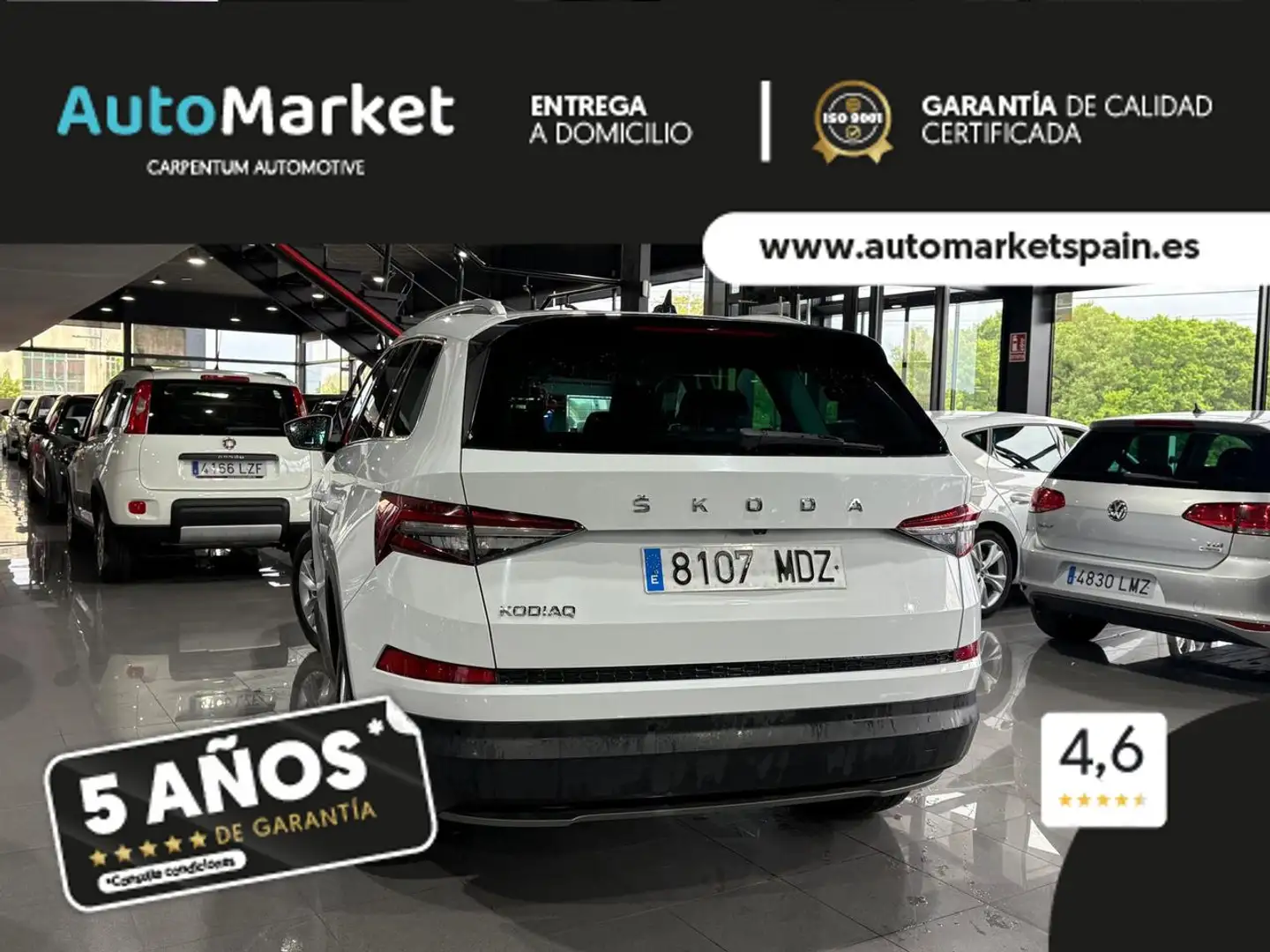 Skoda Kodiaq 2.0TDI AB tech Ambition 4x2 DSG 110kW Blanco - 2