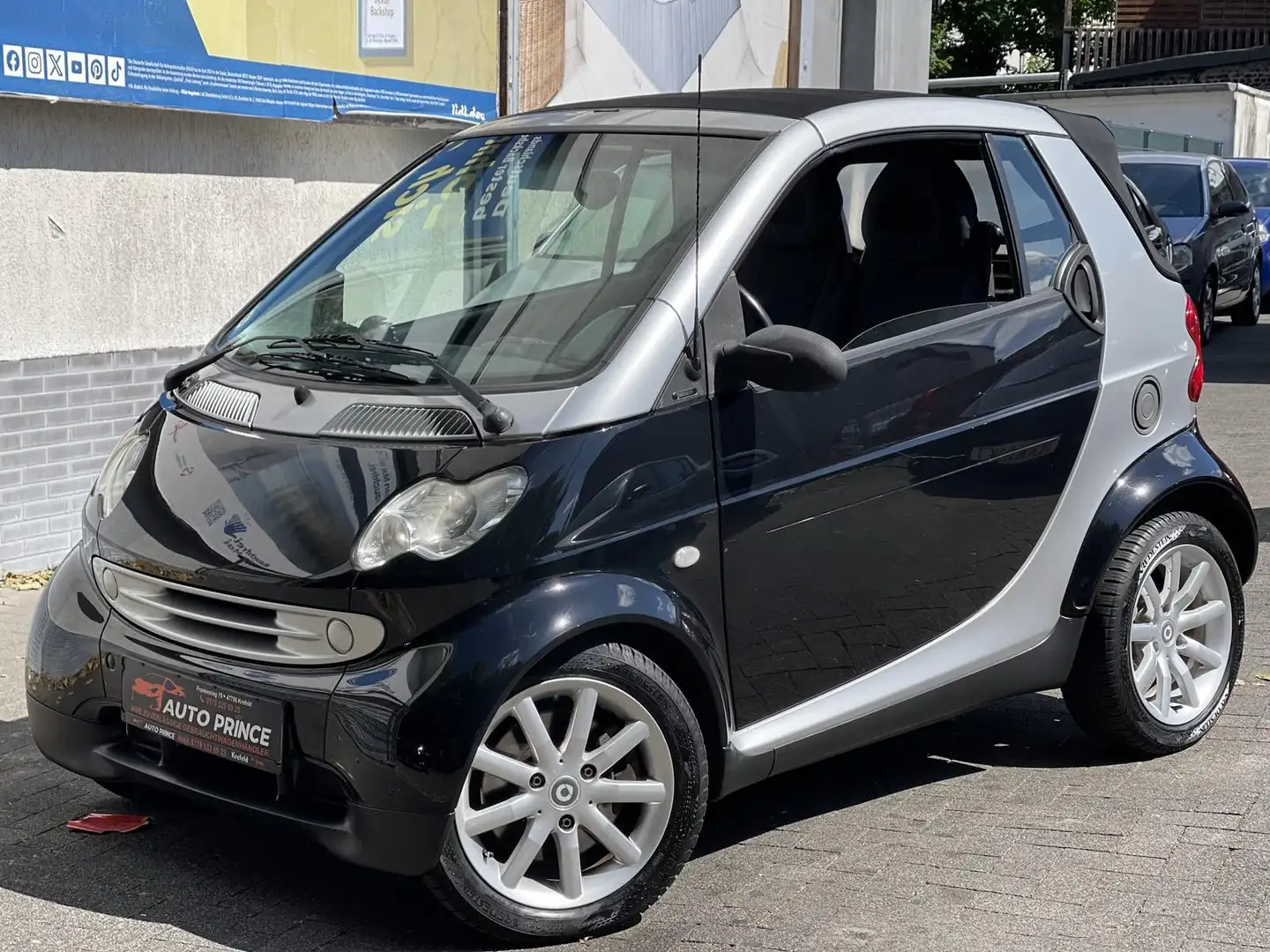 smart forTwo cabrio+ FACELIFT+ KLIMA+ TÜV NEU+ AUTOMATIK+ E-FEN Zilver - 2