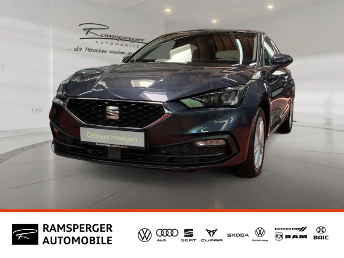 SEAT Leon 2.0 TDI DSG Style GRA LED APP SHZ PDC Gris - 1