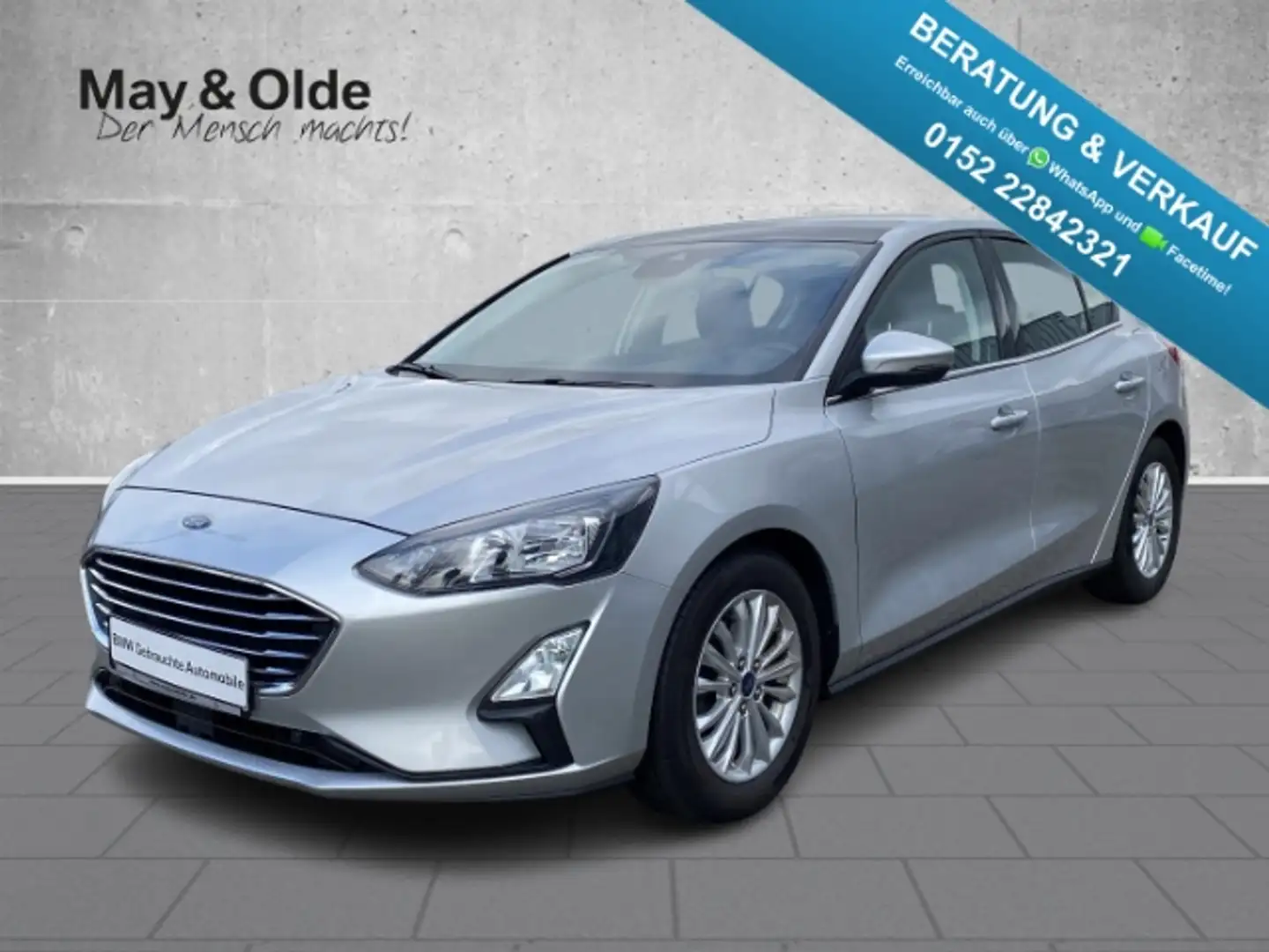 Ford Focus 1.5 EcoBlue AHK PANO NAV LED RFK SHZ Apple CarPlay Silber - 1