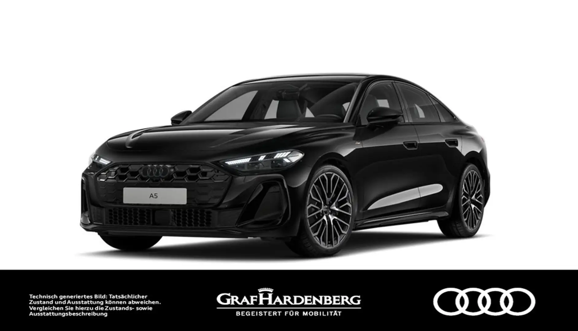 Audi A5 Lim. TFSI quattro . Matrix Navi Pano ACC Чёрный - 1