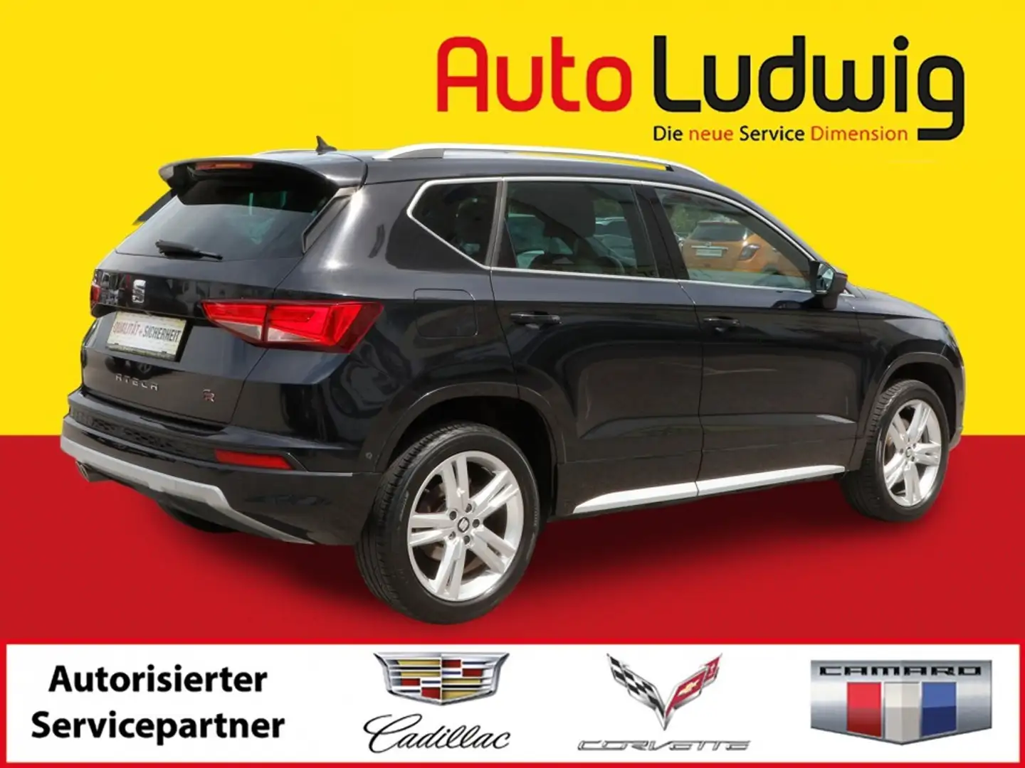 SEAT Ateca 1,4 FR TSI ACT*NAVI*LEDER*LED*AHK*PARKASSIST*TE... Schwarz - 2