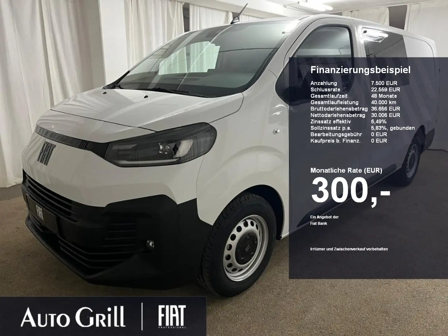 Fiat Scudo L3 Navi RüKa LED CarPlay Laderaum Holz Wit - 1