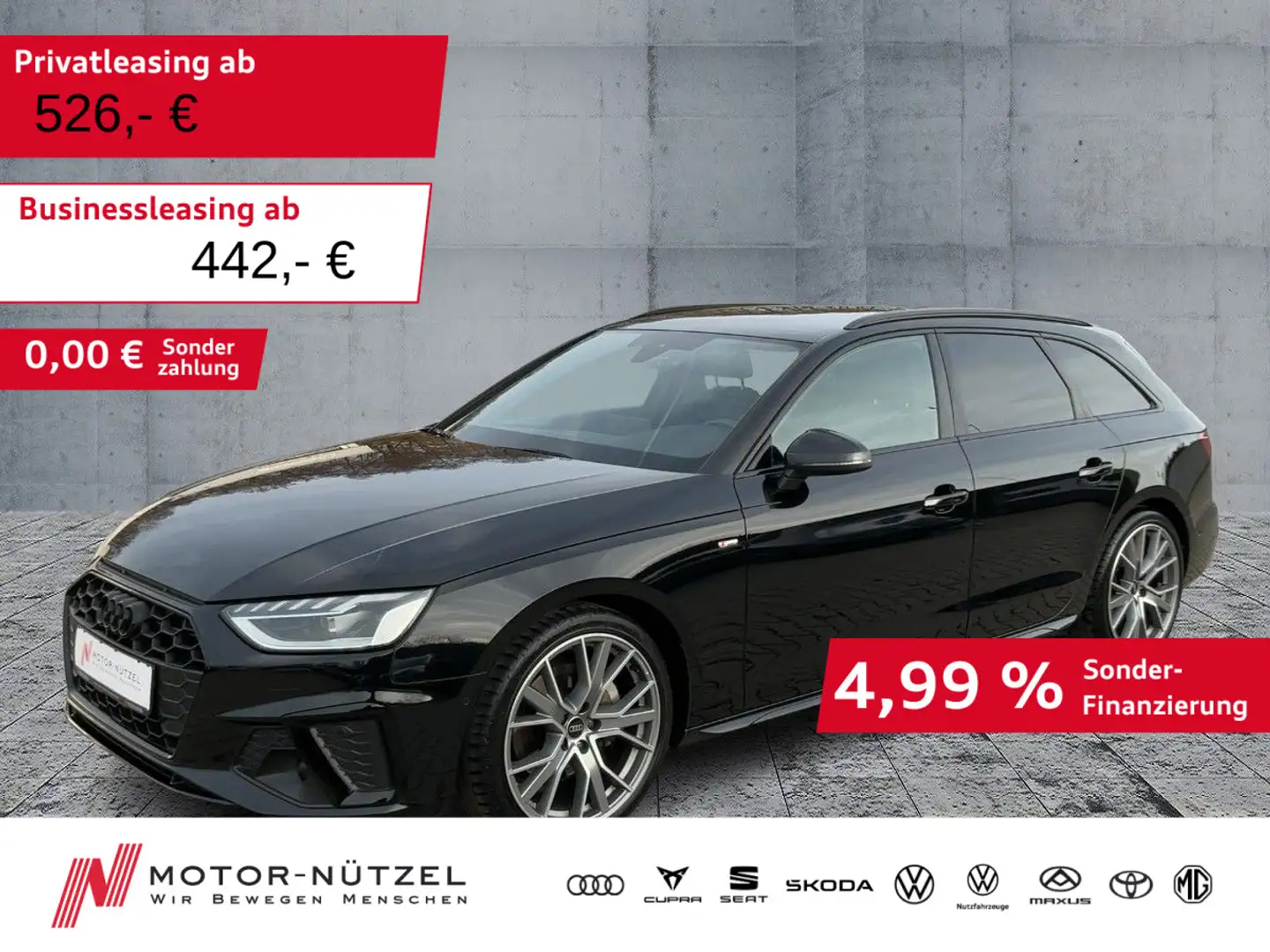 Audi A4 40 TFSI S-LINE COMPETITION MATRIX+NAVI Schwarz - 1