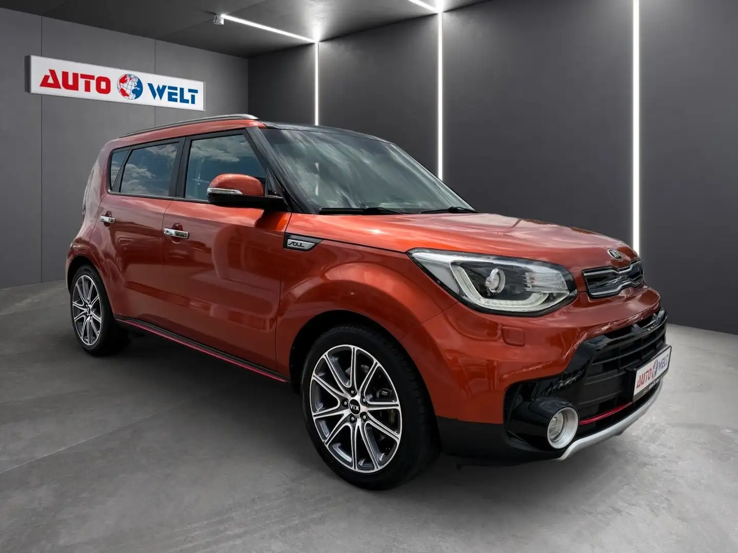 Kia Soul 1.6 Turbo AT Xenon T-Leder Navi Cam Sitzhzg Oranžová - 2