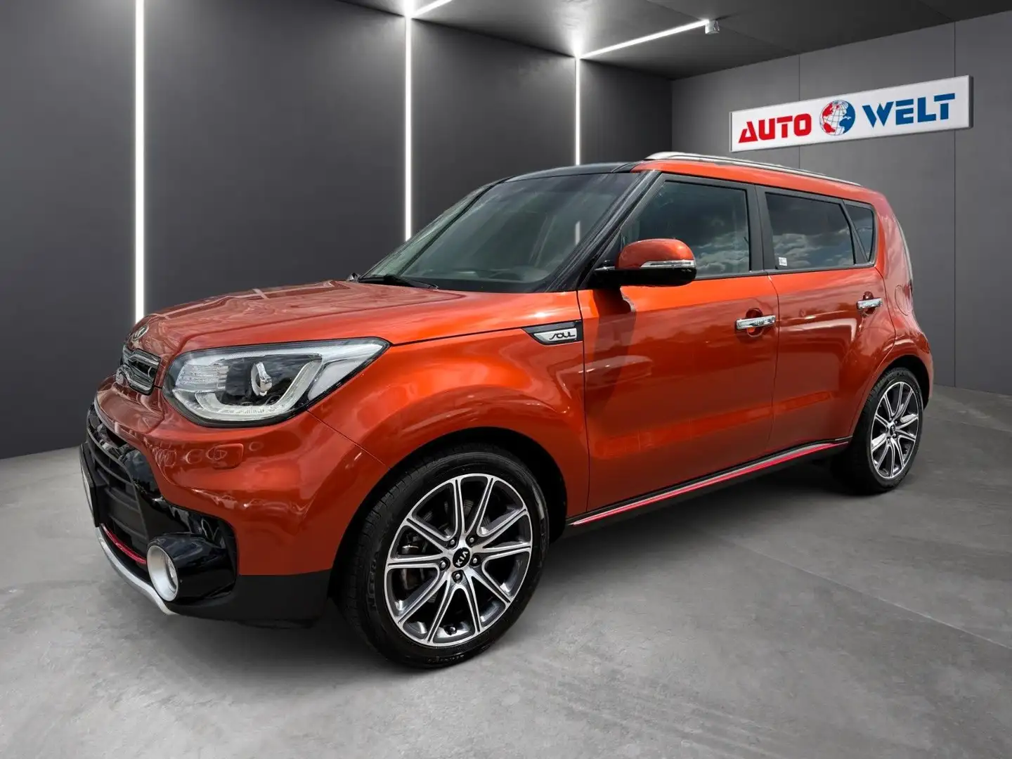 Kia Soul 1.6 Turbo AT Xenon T-Leder Navi Cam Sitzhzg Oranžová - 1