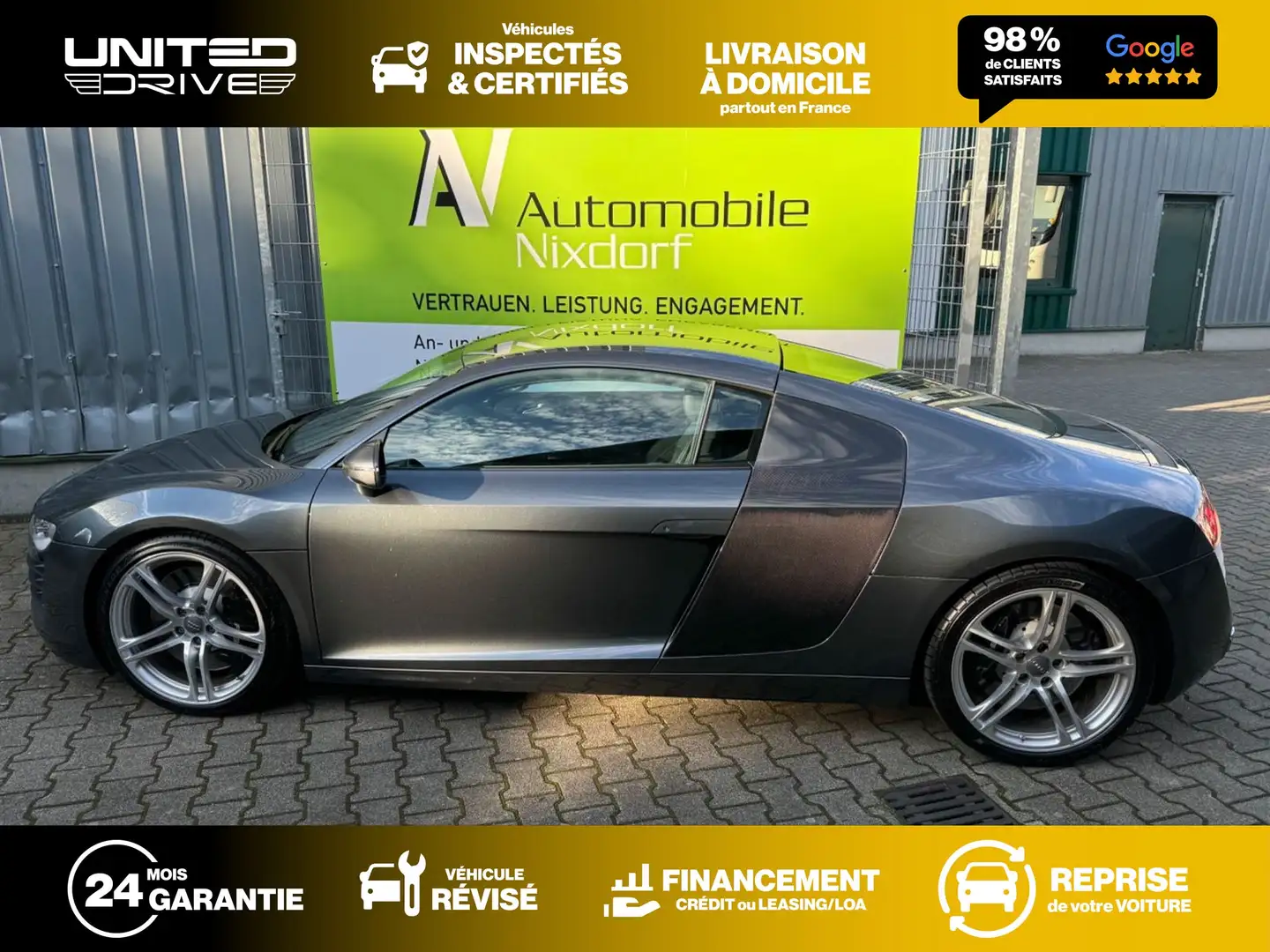 Audi R8 V8 4.2 FSI 420CV Quattro Grigio - 2