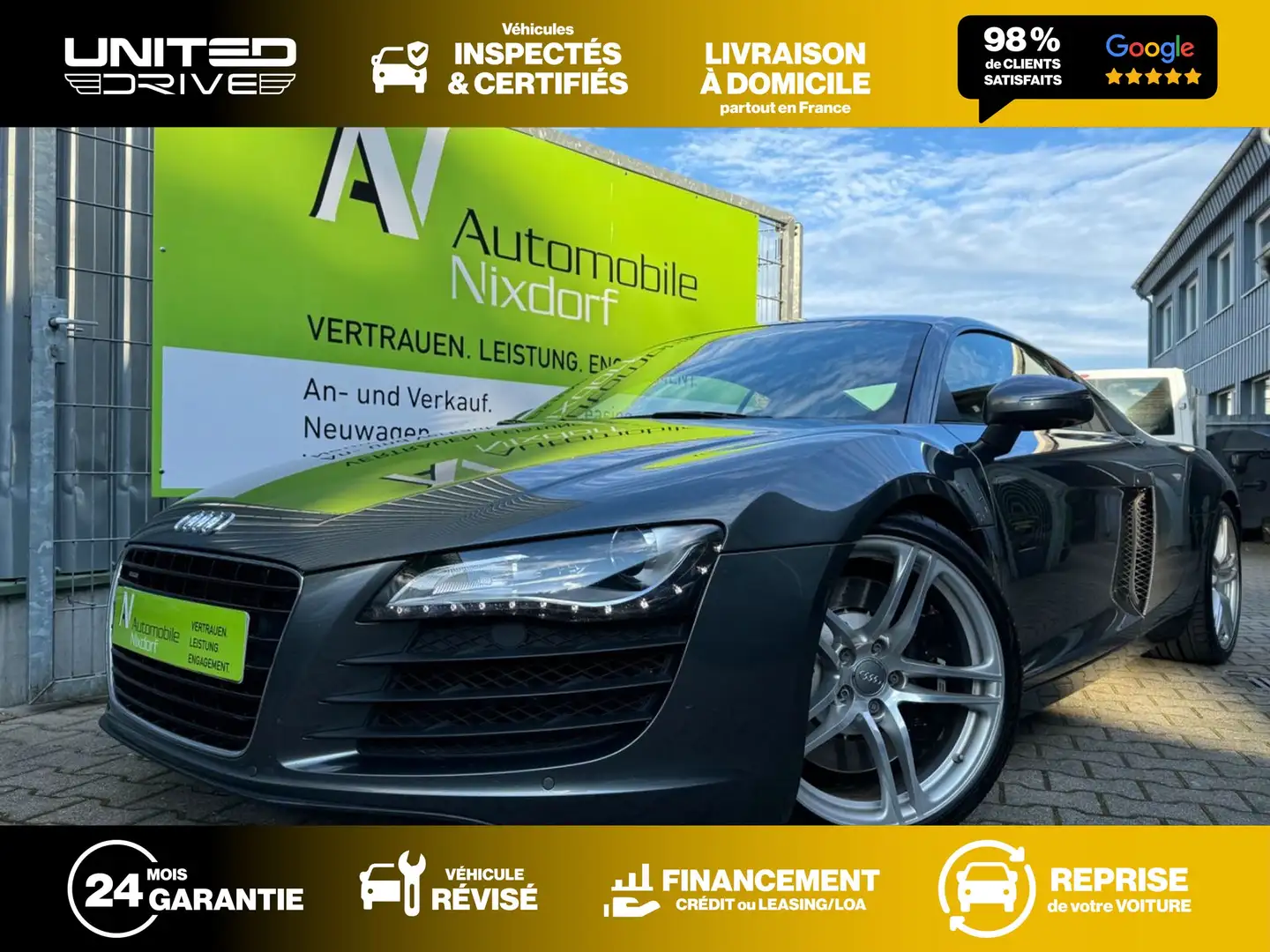 Audi R8 V8 4.2 FSI 420CV Quattro Grigio - 1