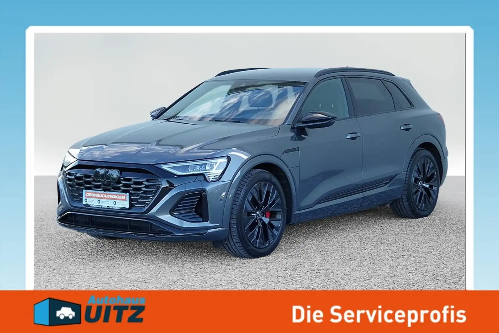 Audi Q8 e-tron 55 quattro S-Line +Stdhzg+Distr+AUT Gri - 1
