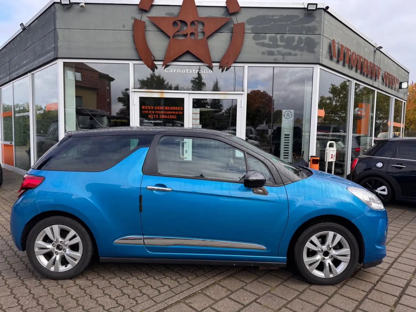 Citroen DS3 SoChic  Automatik, 1.Hand Blau - 1