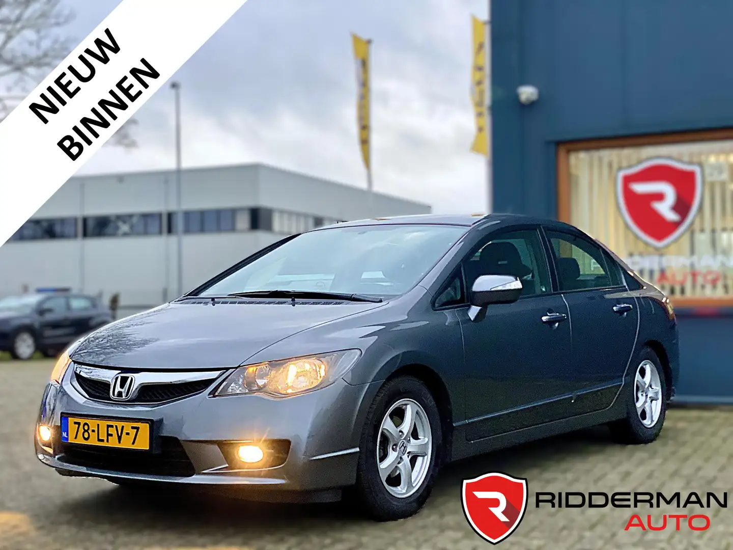 Honda Civic 1.3 Hybrid AUTOMAAT/66.342 km!/Trekhaak/volledige Grijs - 1