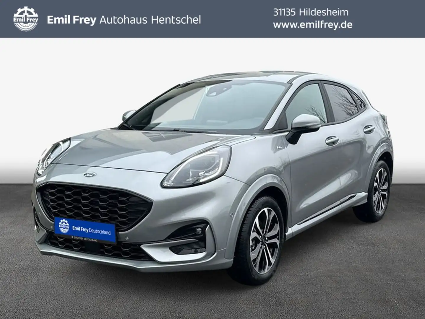 Ford Puma 1.0 EcoBoost Hybrid Aut. ST-LINE Silber - 1