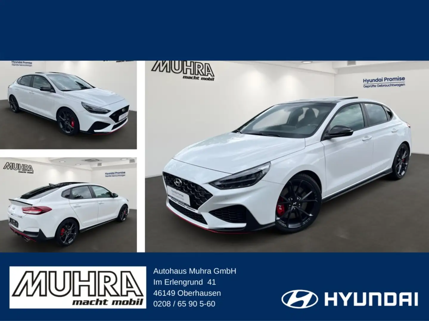 Hyundai i30 N Performance Fastback N-Schalensitze Glasdac Weiß - 1