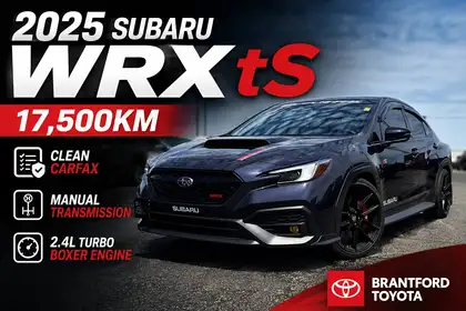 Blue 2025 Subaru WRX tS AWD Sedan All-Wheel Drive 6-Speed Manual