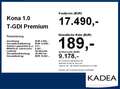 Hyundai KONA 1.0 T-GDI Premium HUD LED+Navi+SD+SHZ+Kam+LM Rojo - thumbnail 4