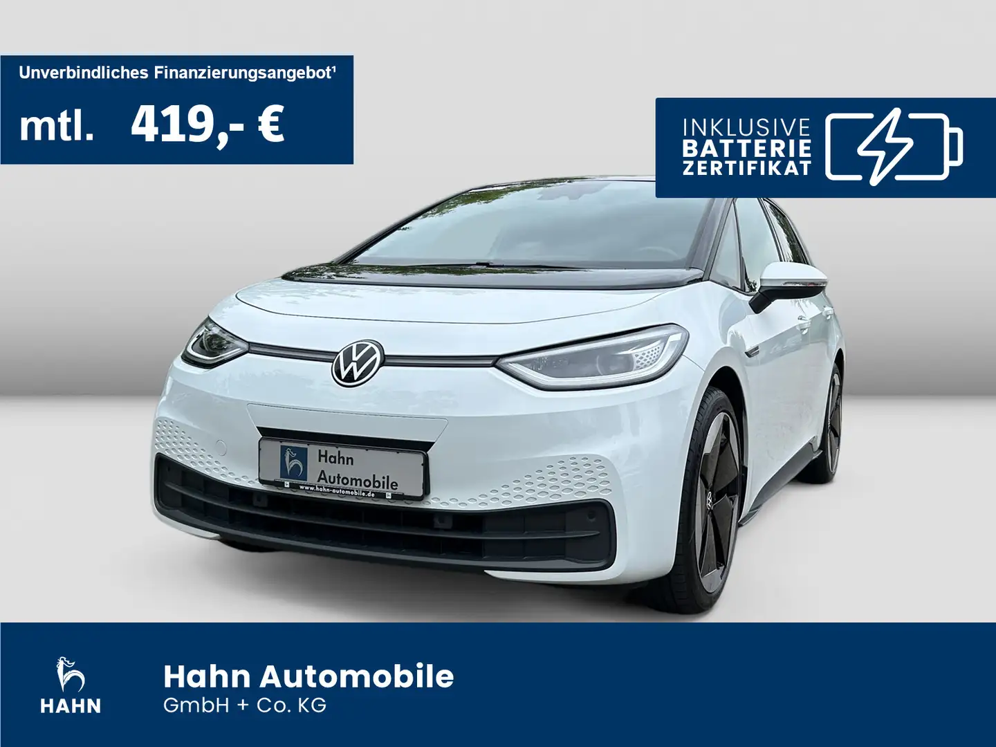 Volkswagen ID.3 Pro Performance Style AHK Matrix Pano Wärme Weiß - 1