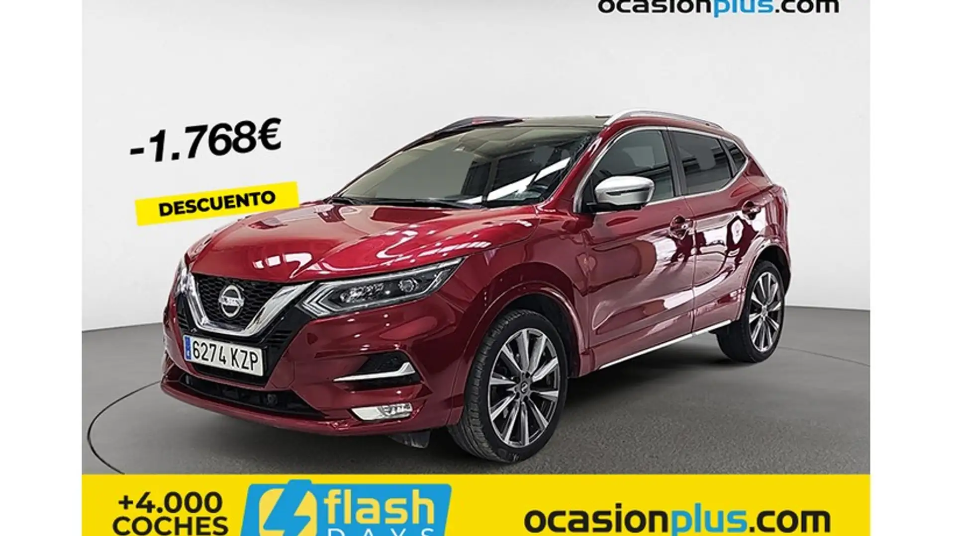 Nissan Qashqai 1.3 DIG-T Tekna 4x2 103kW Rouge - 1