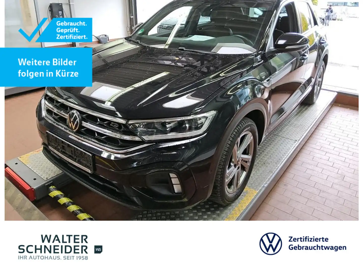 Volkswagen T-Roc 2.0 TDI DSG R-Line Navi LEDplus AHK Schwarz - 1