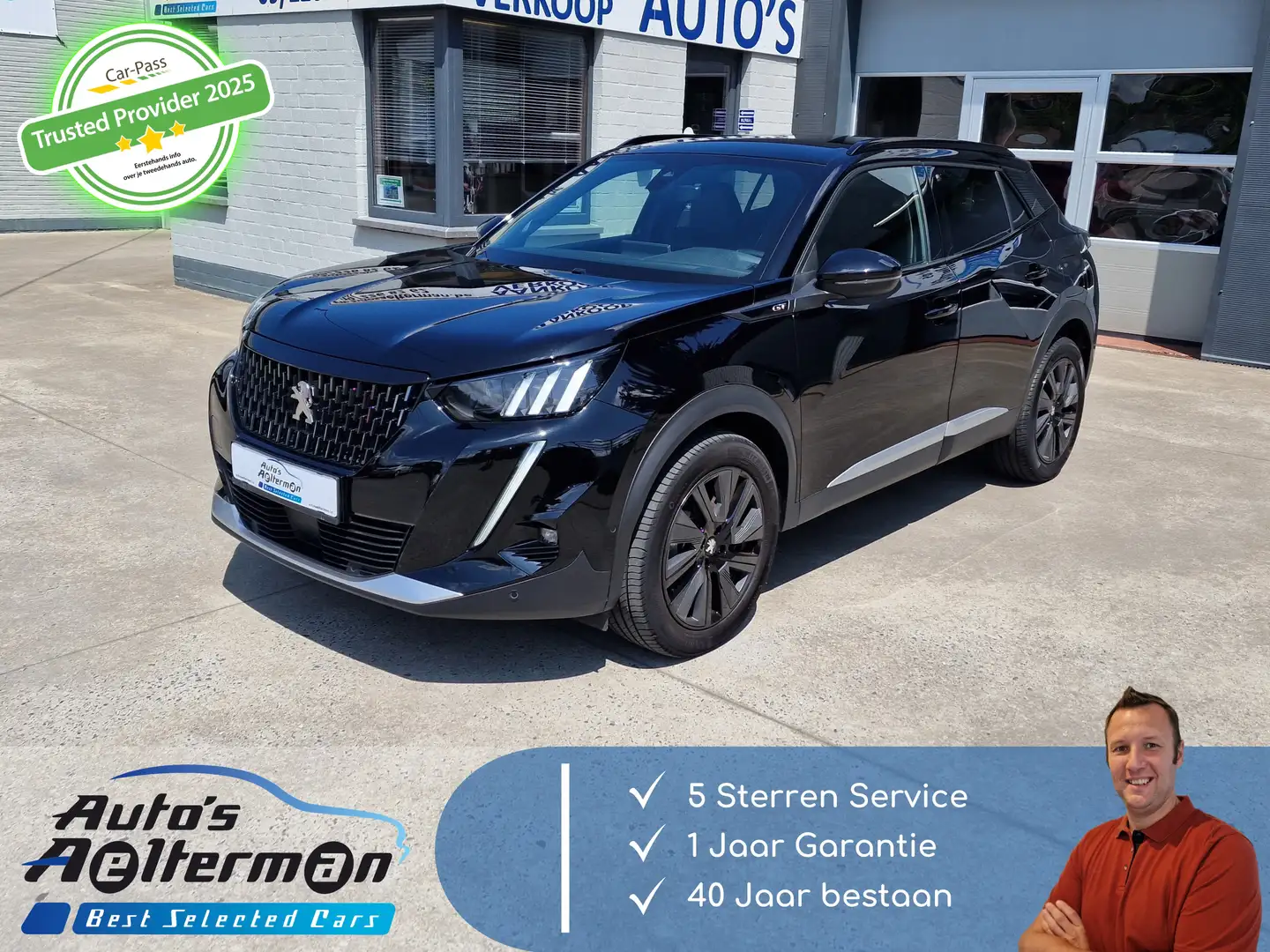 Peugeot 2008 1.2 PureTech GT Pack S LED * SFEERVERLICHTING * . Zwart - 1