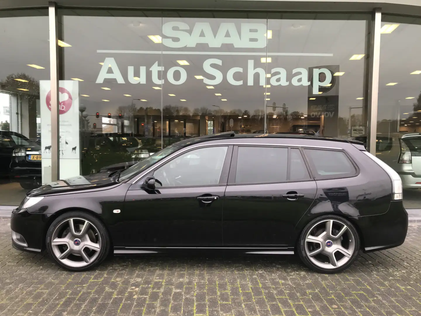 Saab 9-3 Sport Estate 2.8 T V6 Turbo X Automaat | Rijklaar Zwart - 2