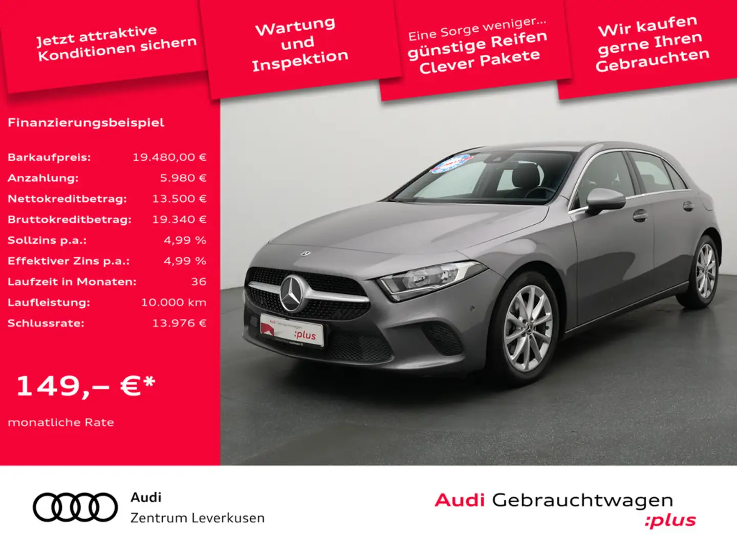 Mercedes-Benz A 200 Progressive NAVI PTS CARPLAY SHZ KLIMA Schwarz - 1