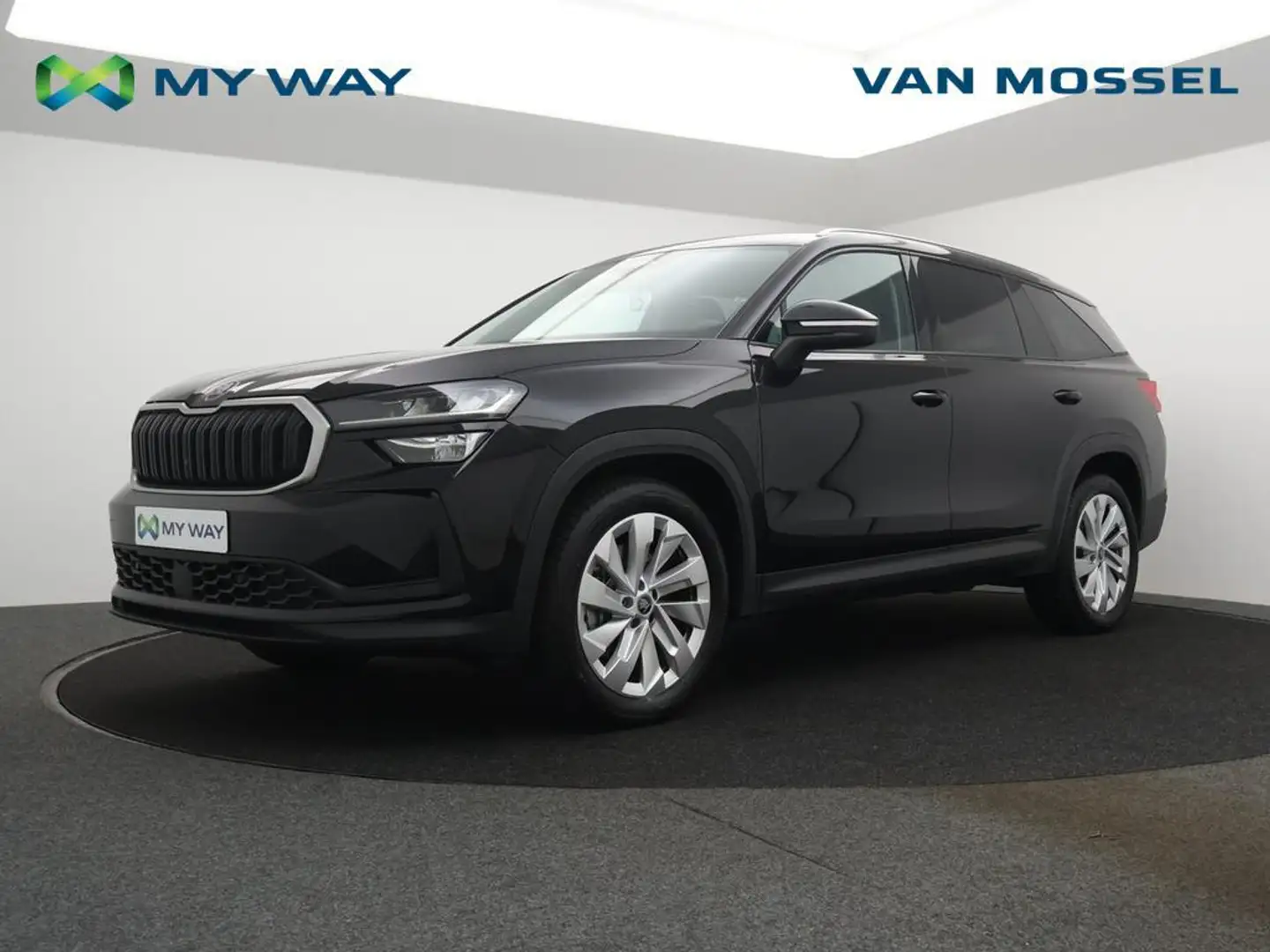 Skoda Kodiaq Kodiaq 1.5TSI 150PK Selection 7ZITPLAATSEN*AUTOMAAT*NAVI*BLTH*CRUISE*PDC*ZETELVERWARMING*DIGITAL DASHBOARD*... Zwart - 1