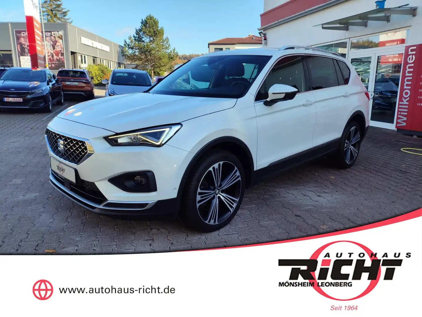 SEAT Tarraco 2.0 TDI Xcellence 4Drive Navi AHK LED DCC Totwinke Weiß - 1