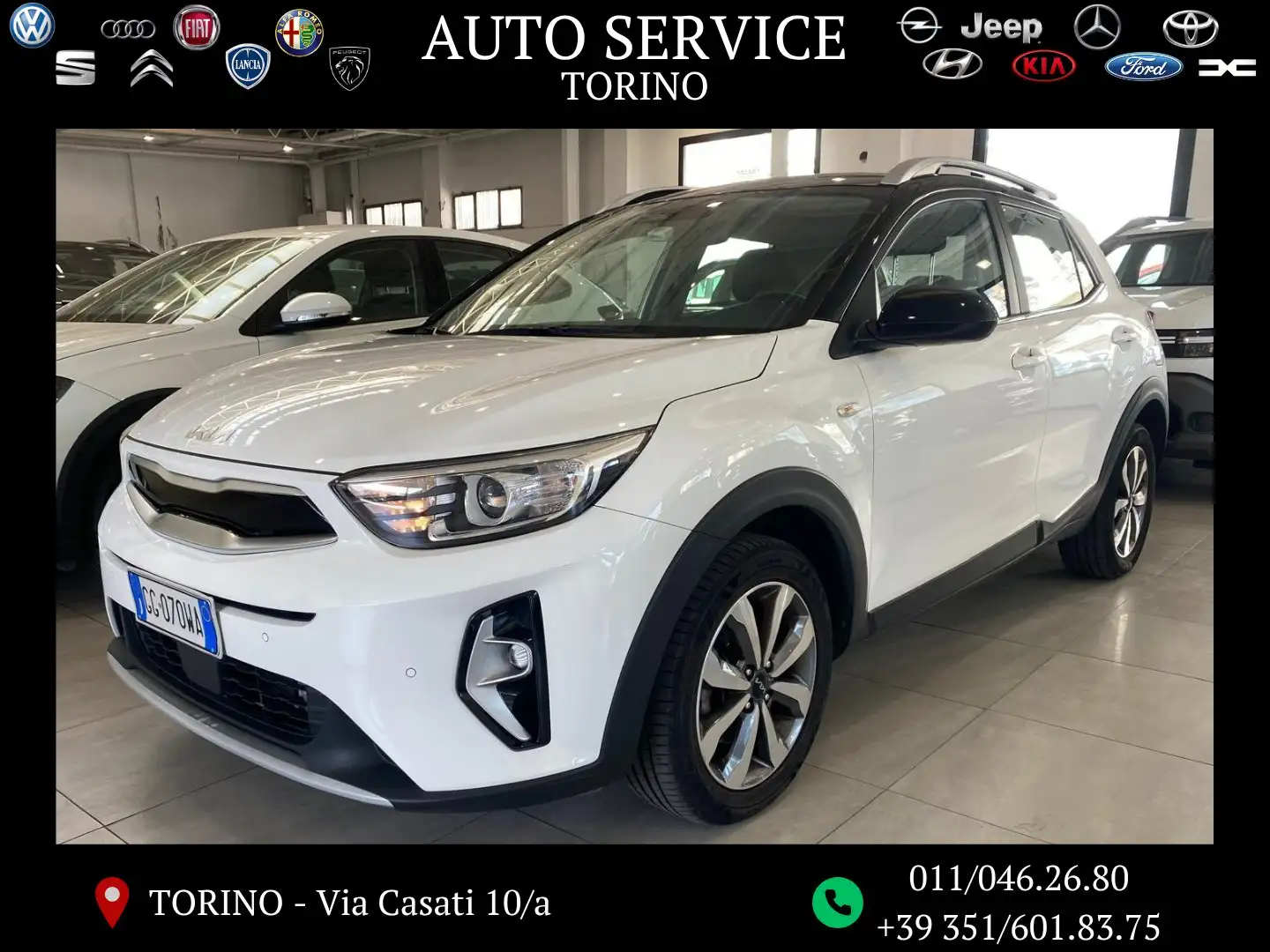 Kia Stonic Stonic 1.2 dpi Style s/Design Pack gpl 82cv Bianco - 1