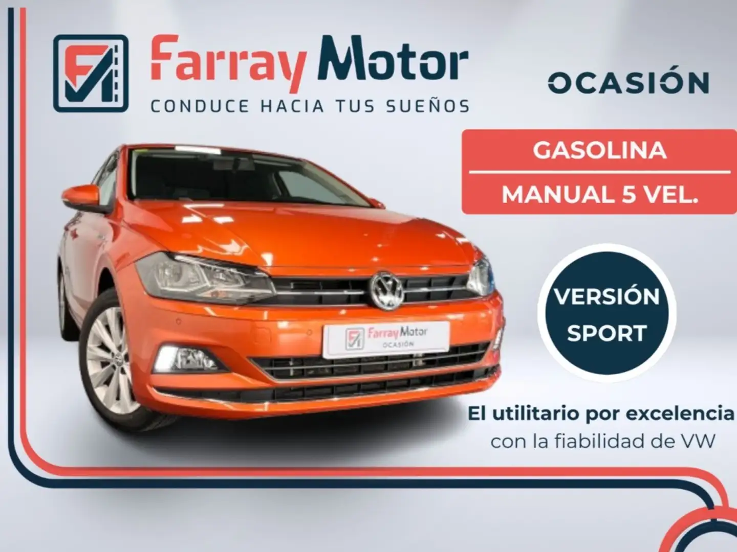 Volkswagen Polo 1.0 TSI Sport 70kW Naranja - 1