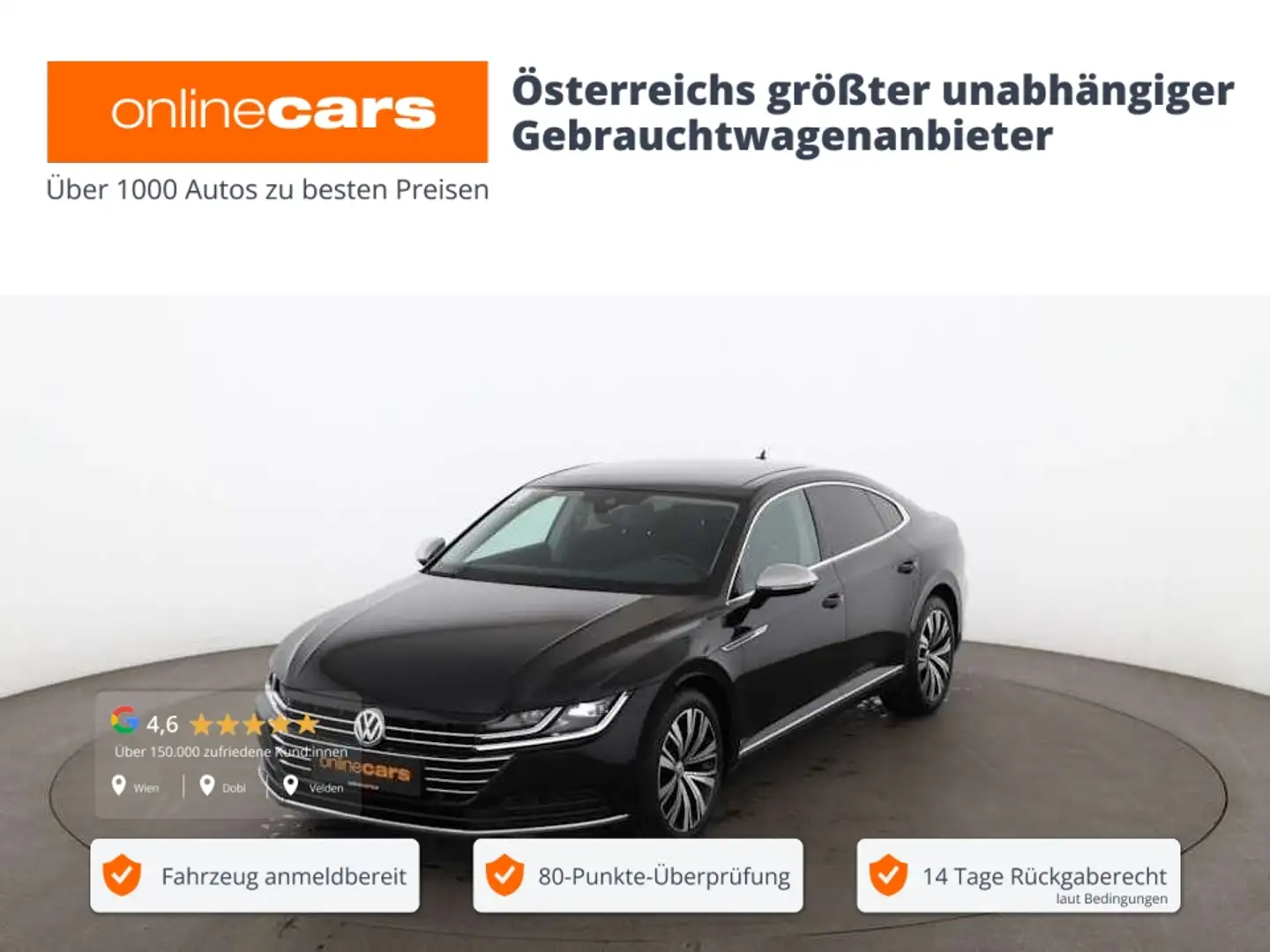 Volkswagen Arteon 2.0 TDI Elegance LED SKY RADAR LEDER R-CAM Schwarz - 1