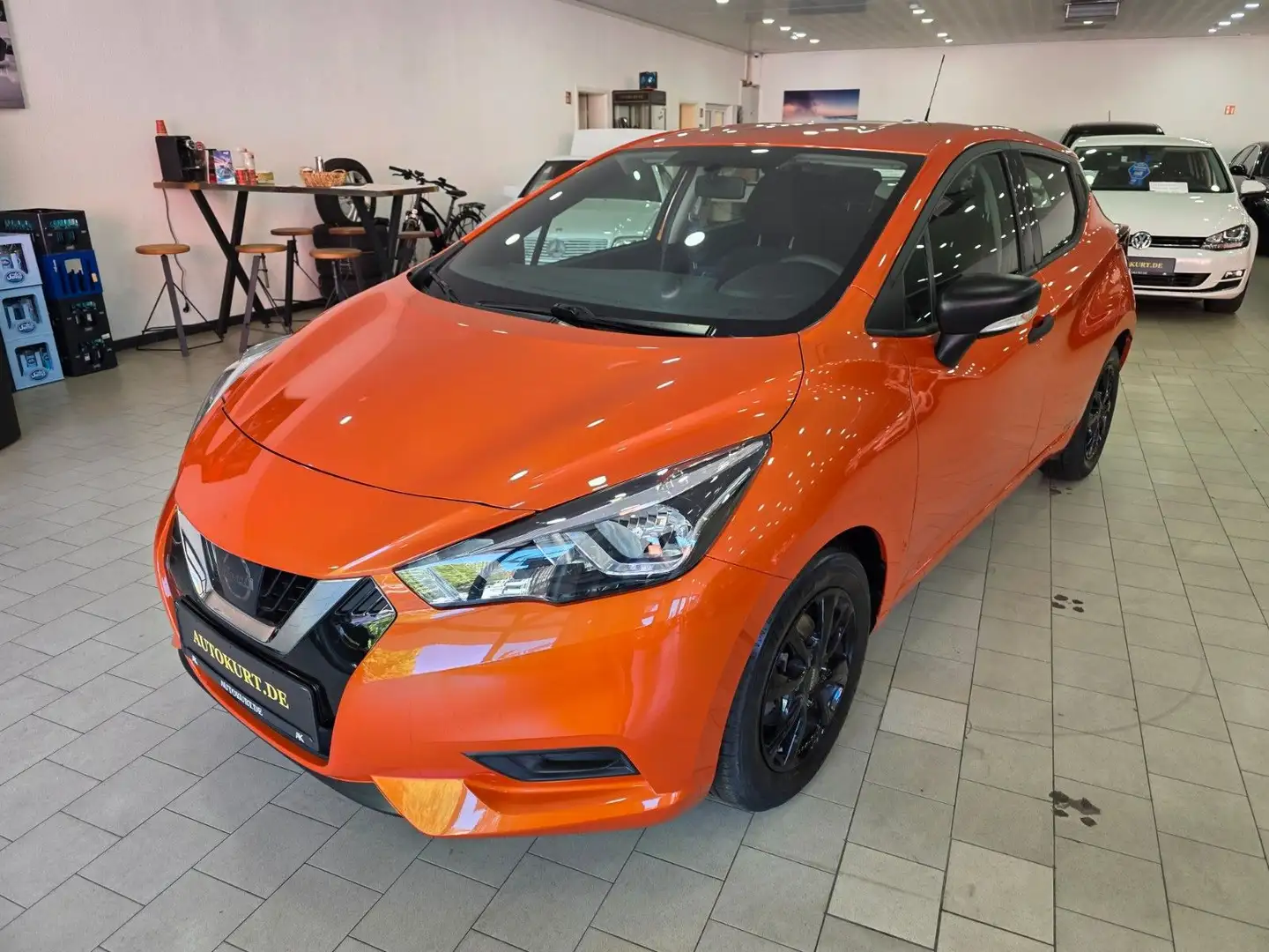 Nissan Micra Visia Plus 2.Hand Klima Scheckheft gepf. Portocaliu - 1