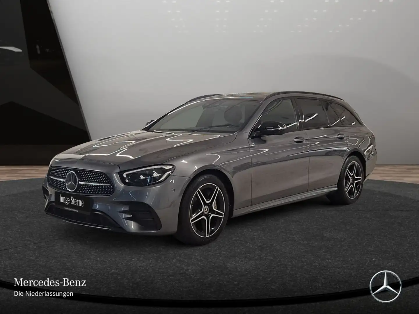 Mercedes-Benz E 400 d T 4M AMG+NIGHT+PANO+360+AHK+LED+FAHRASS+9G Grau - 2
