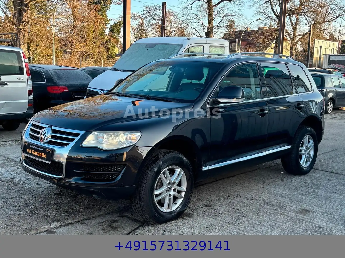 Volkswagen Touareg V6 TDI Klima Automatik Leder Navi STHZ Schwarz - 1
