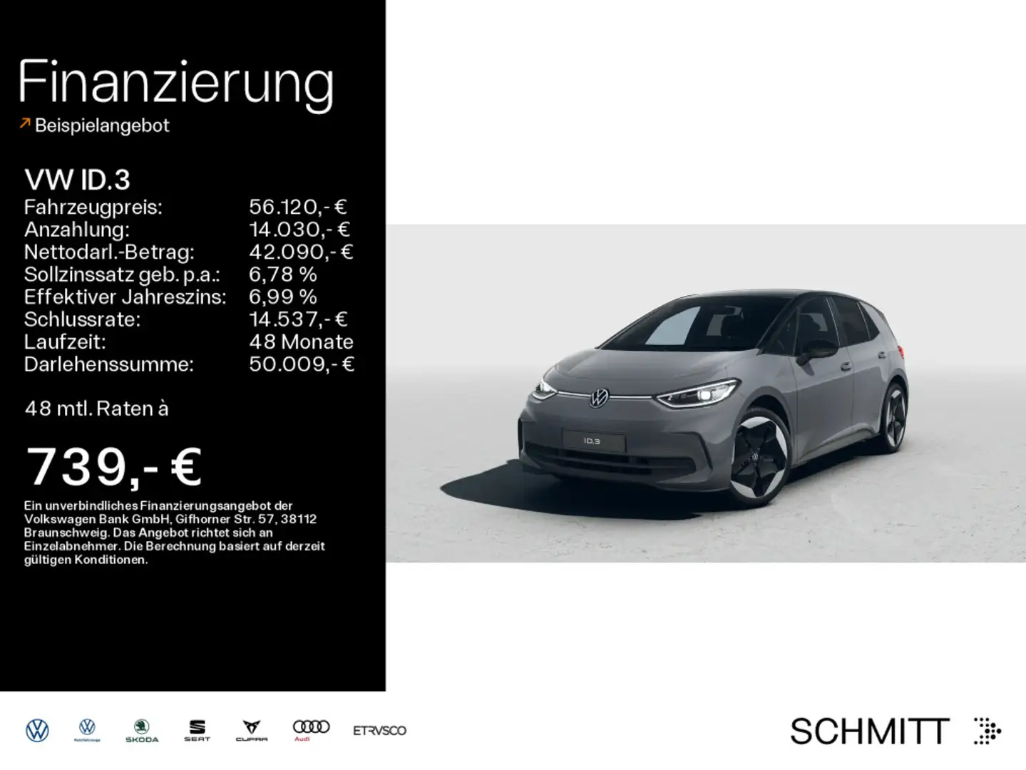 Volkswagen ID.3 Pro S 79 KWh IQ-LIGHT*HUD*AHK*AREA-VIEW*DIS Grau - 1