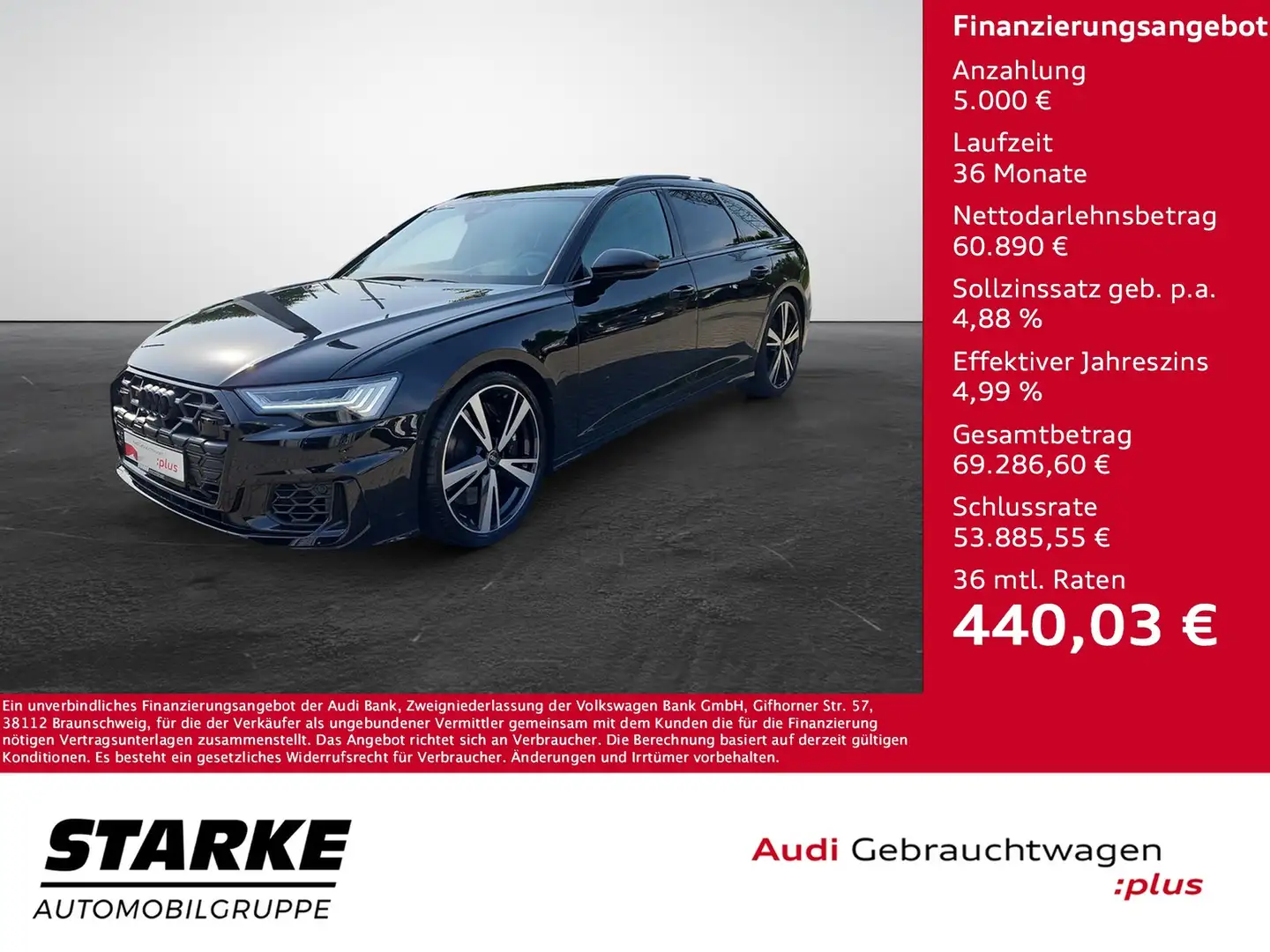 Audi S6 Avant TDI tiptronic quattro NaviPlus Matrix Hea... Schwarz - 1