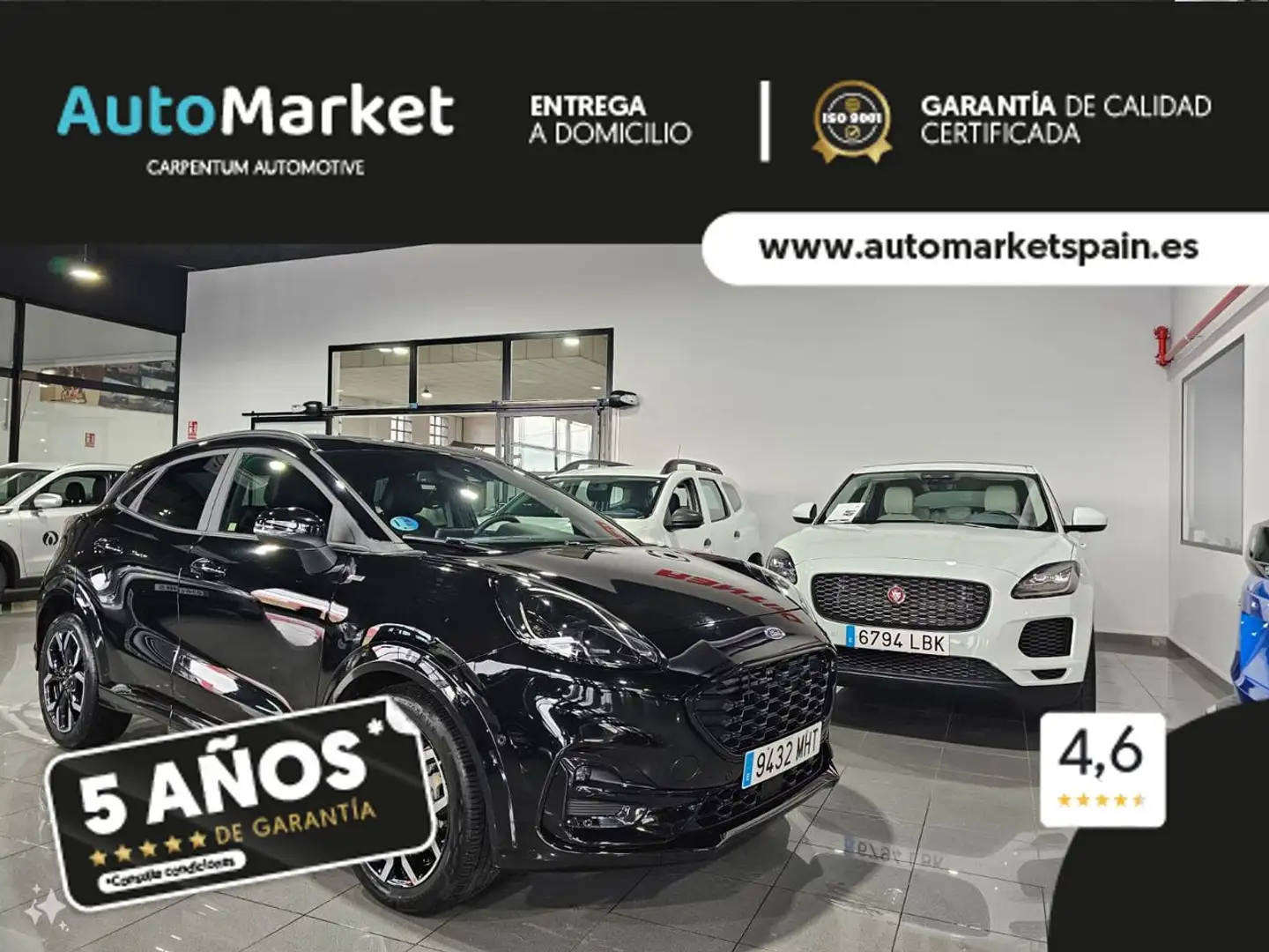 Ford Puma 1.0 EcoBoost STLine X MHEV Noir - 1