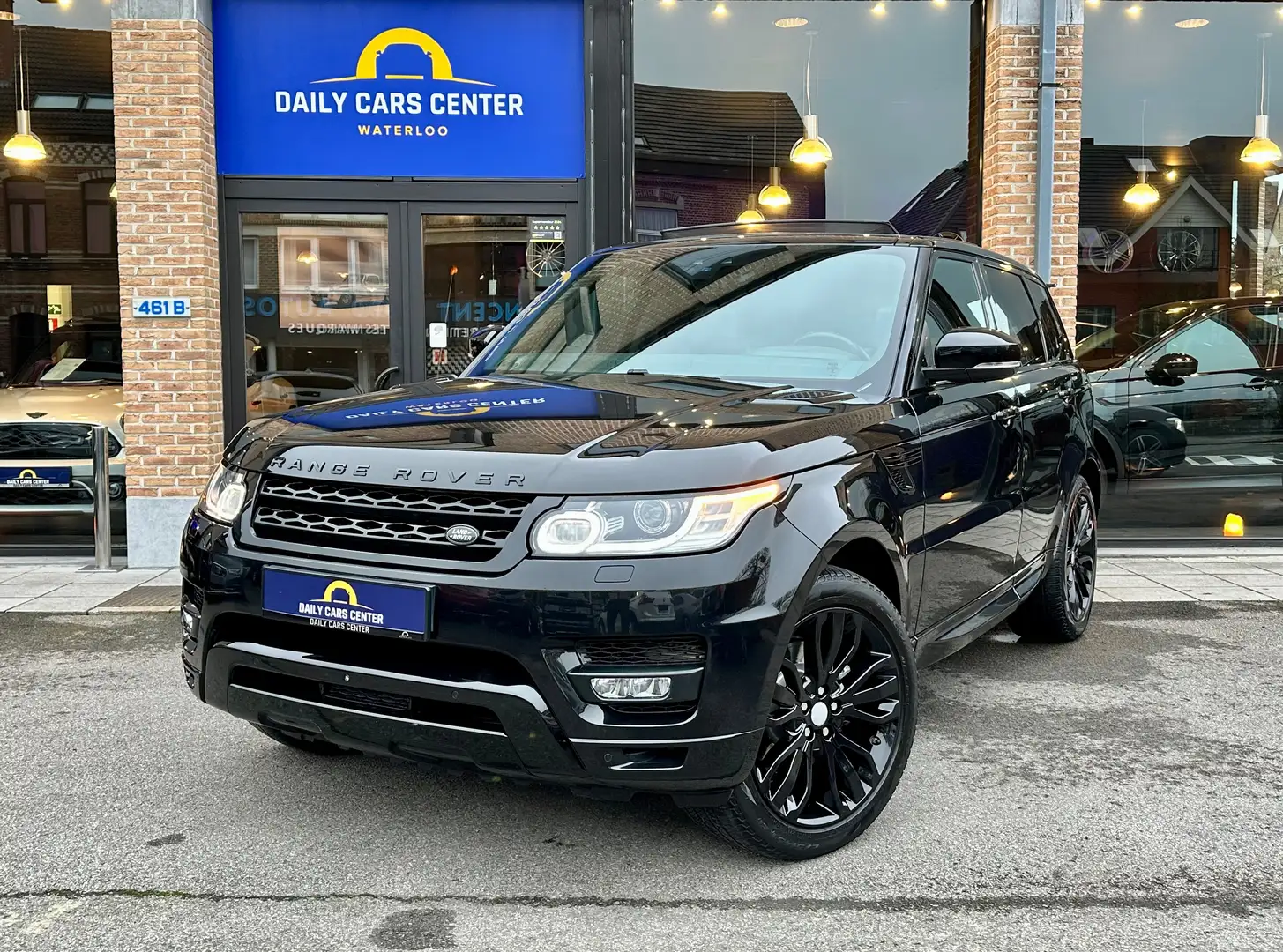 Land Rover Range Rover Sport 3.0 TDV6 HSE I Pano I 360 I Meridian *Full Black Zwart - 1