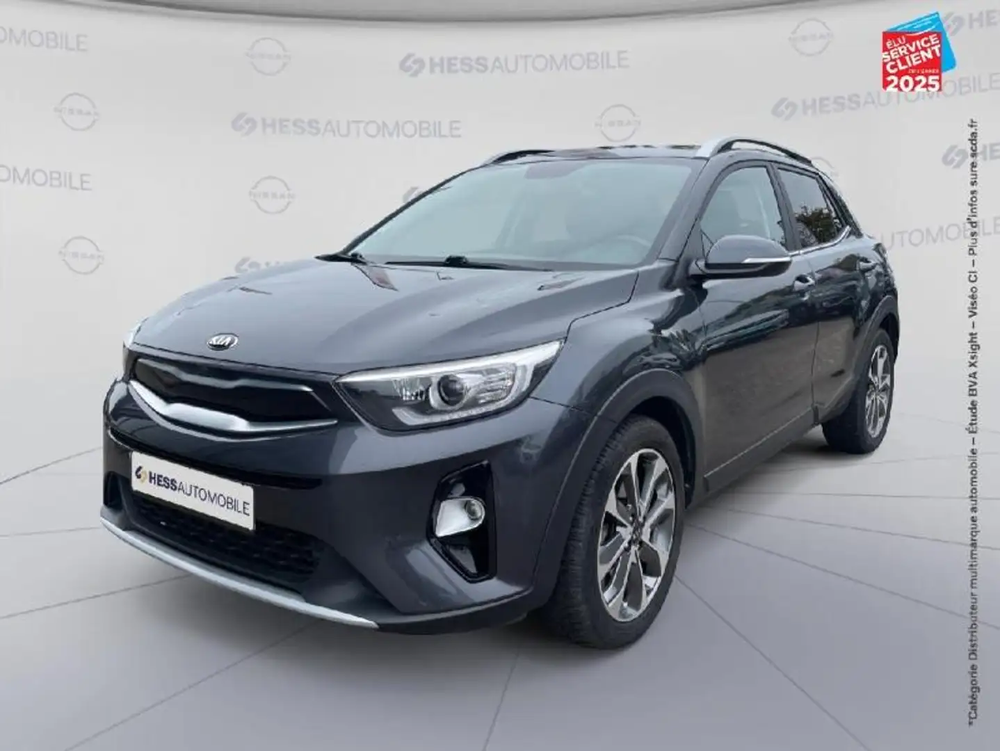Kia Stonic 1.0 T-GDi 100ch ISG Design Euro6d-T GPS Camera Carplay Gris - 1