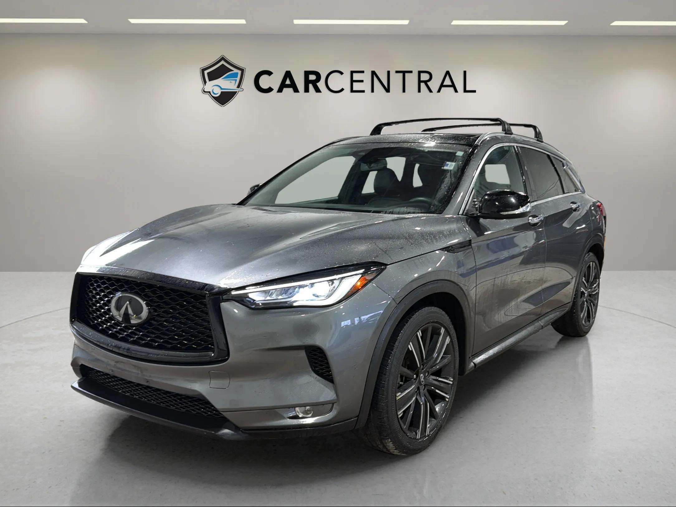 Gray 2022 INFINITI QX50 SUV / Crossover All-Wheel Drive Automatic