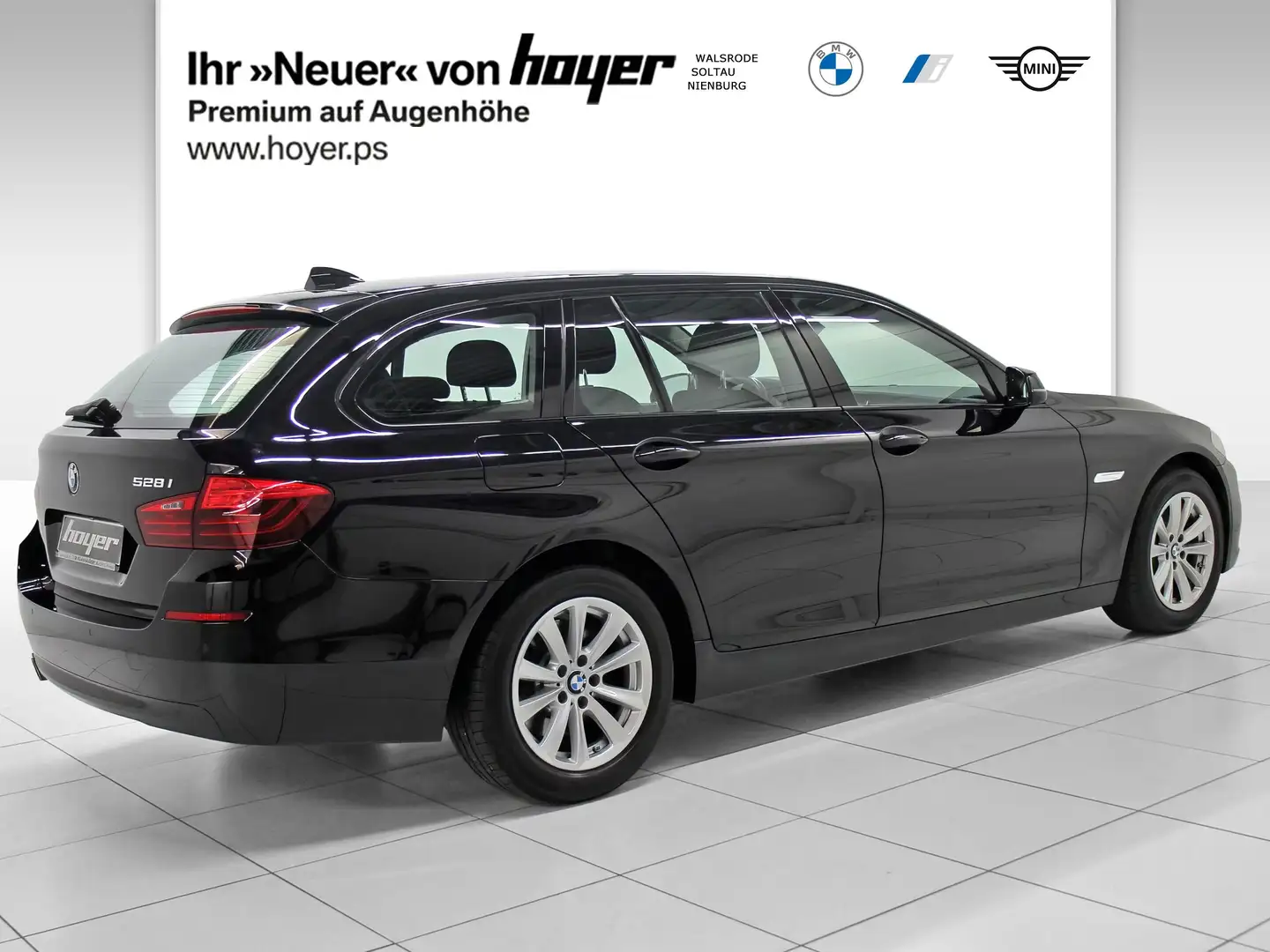 BMW 528 i Touring Xenon AHK PDC Negro - 2
