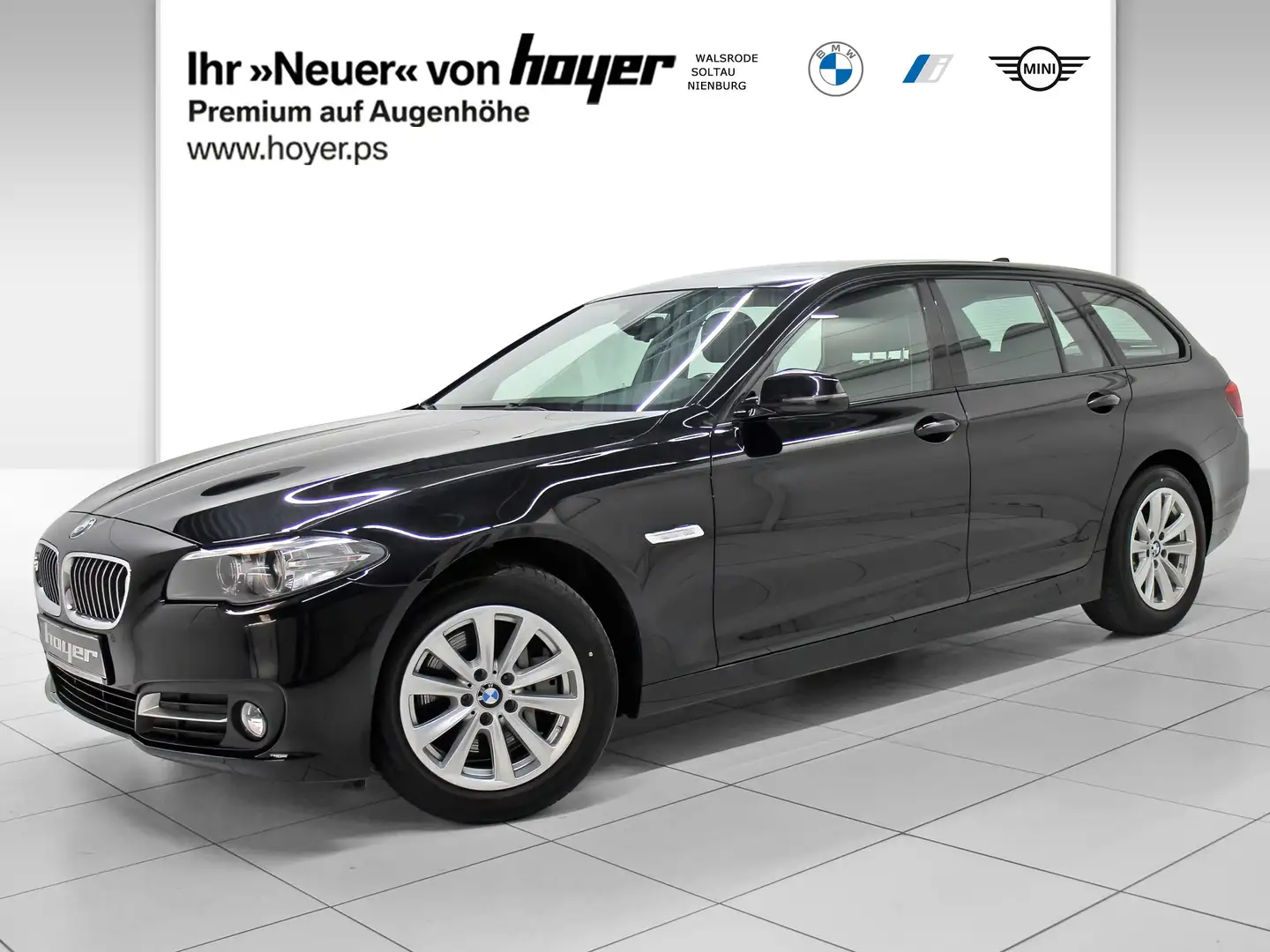 BMW 528 i Touring Xenon AHK PDC Negro - 1