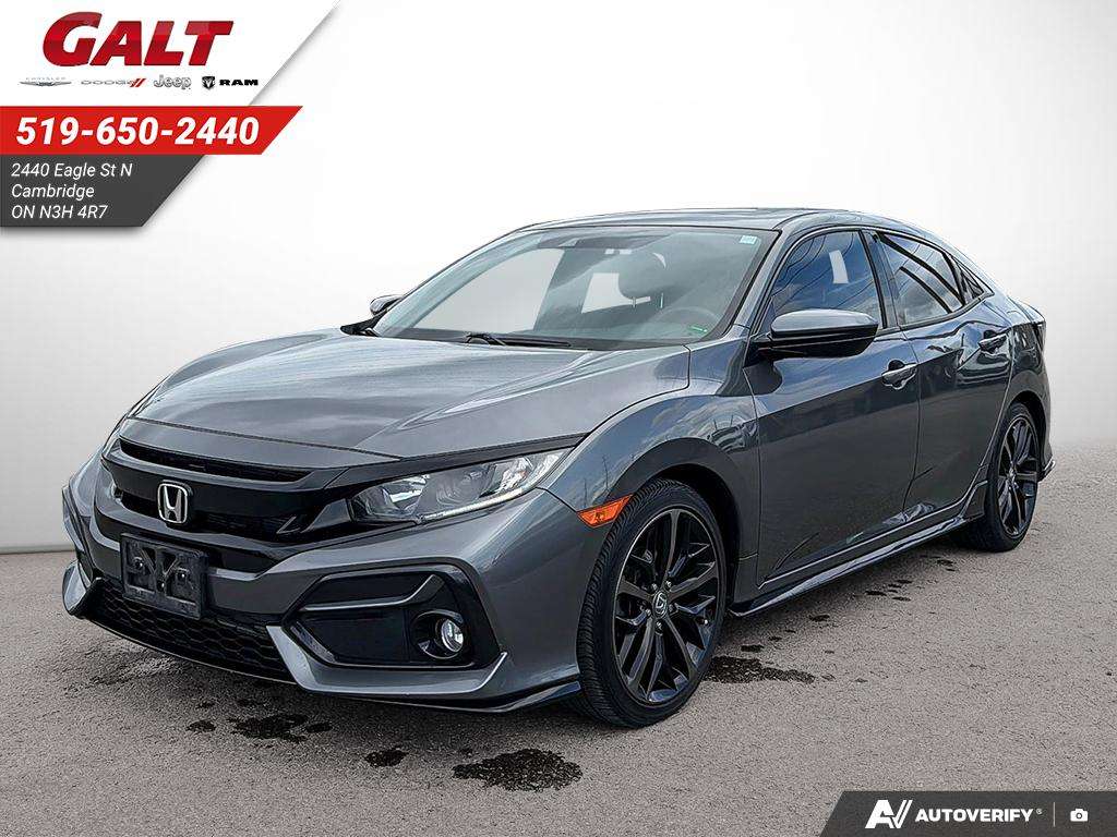 Gray 2021 Honda Civic Hatchback Hatchback Front-Wheel Drive 6-Speed Manual