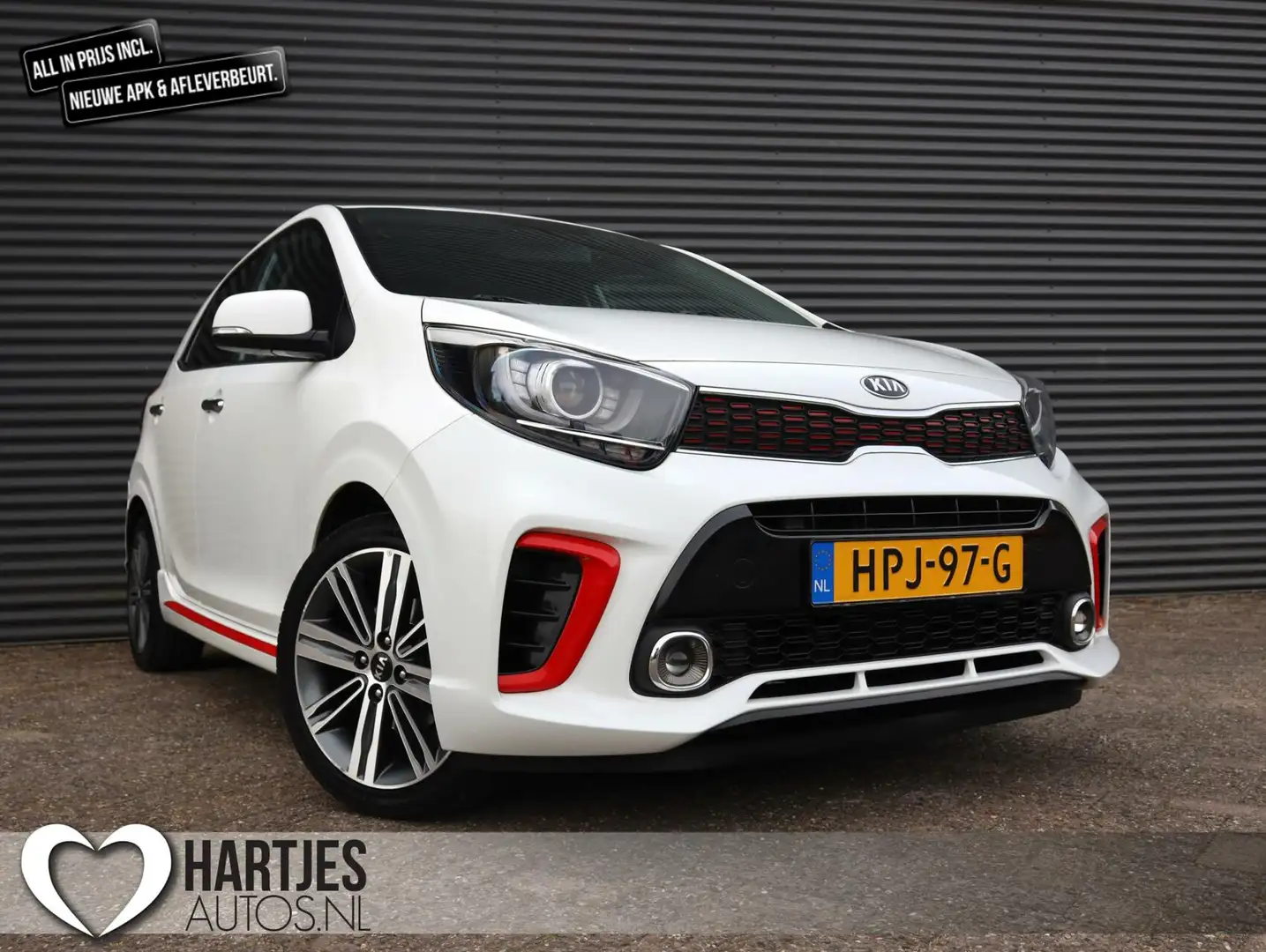 Kia Picanto 1.0 MPi GT-Line 5drs. (Vol-Opties!) 1e eigenaar Blanco - 1