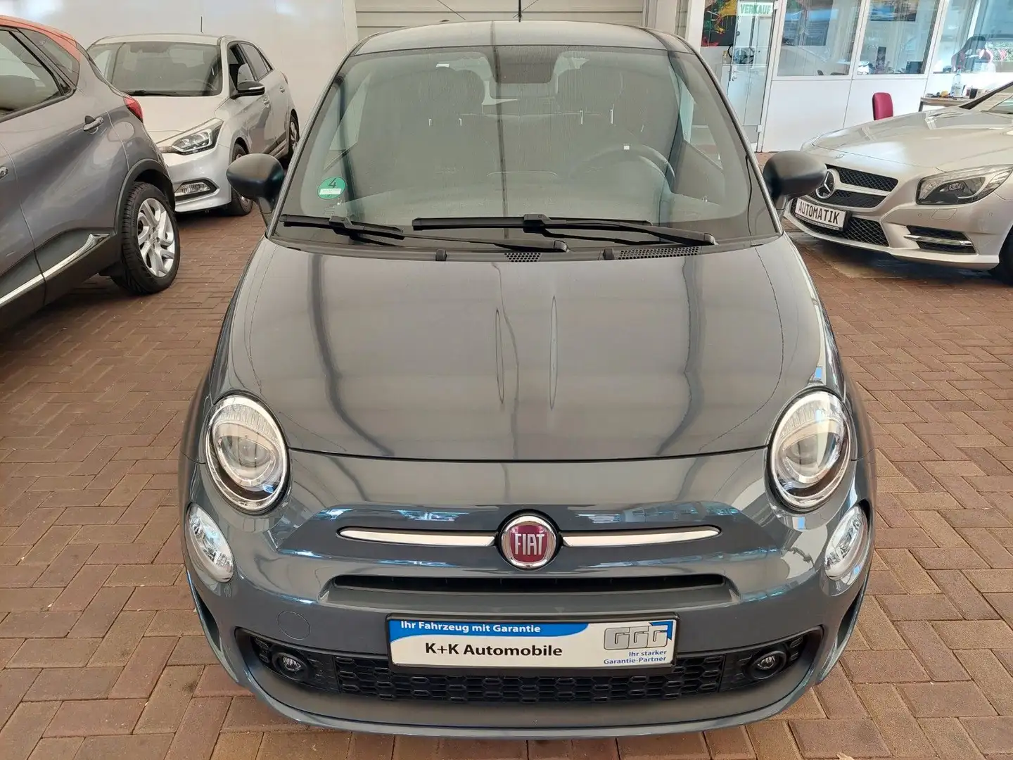Fiat 500 Cult  Klimaanlage Teil-Leder Sportsitze TOP Grijs - 2
